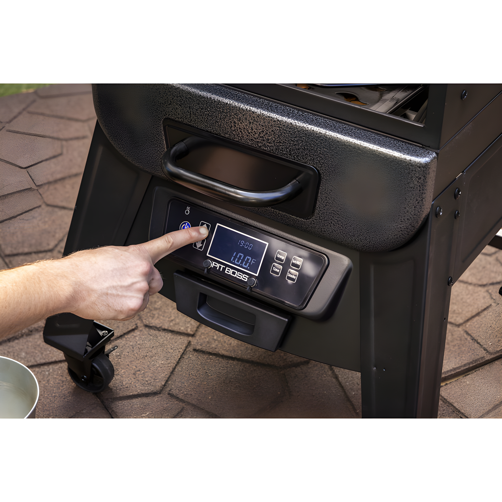 Pit Boss Pit Boss 3-Series Electric Vertical Smoker, Silver Hammertone