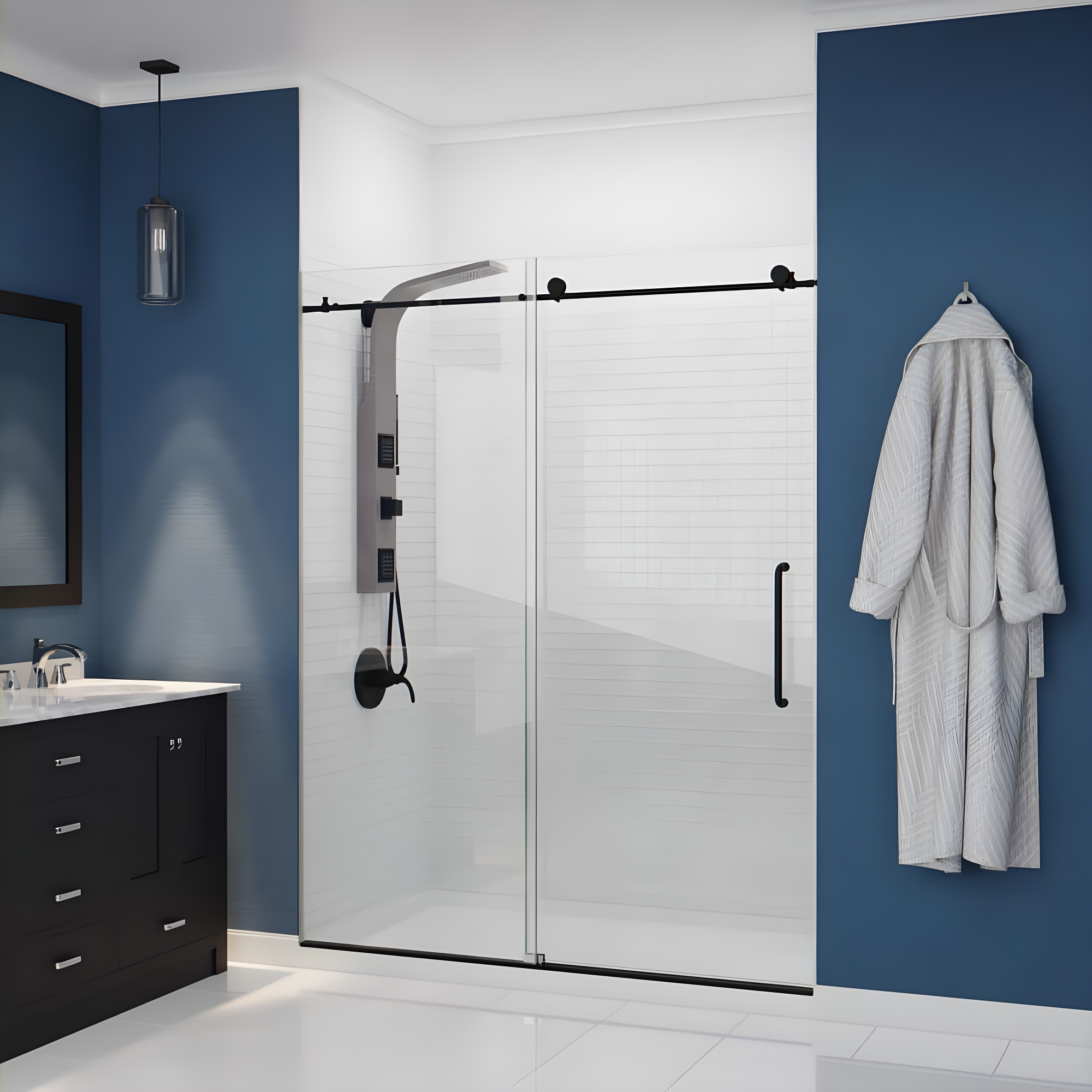ANZZI Aura 39.37'' Shower Panel with Fixed Shower Head SP-AZ078GM