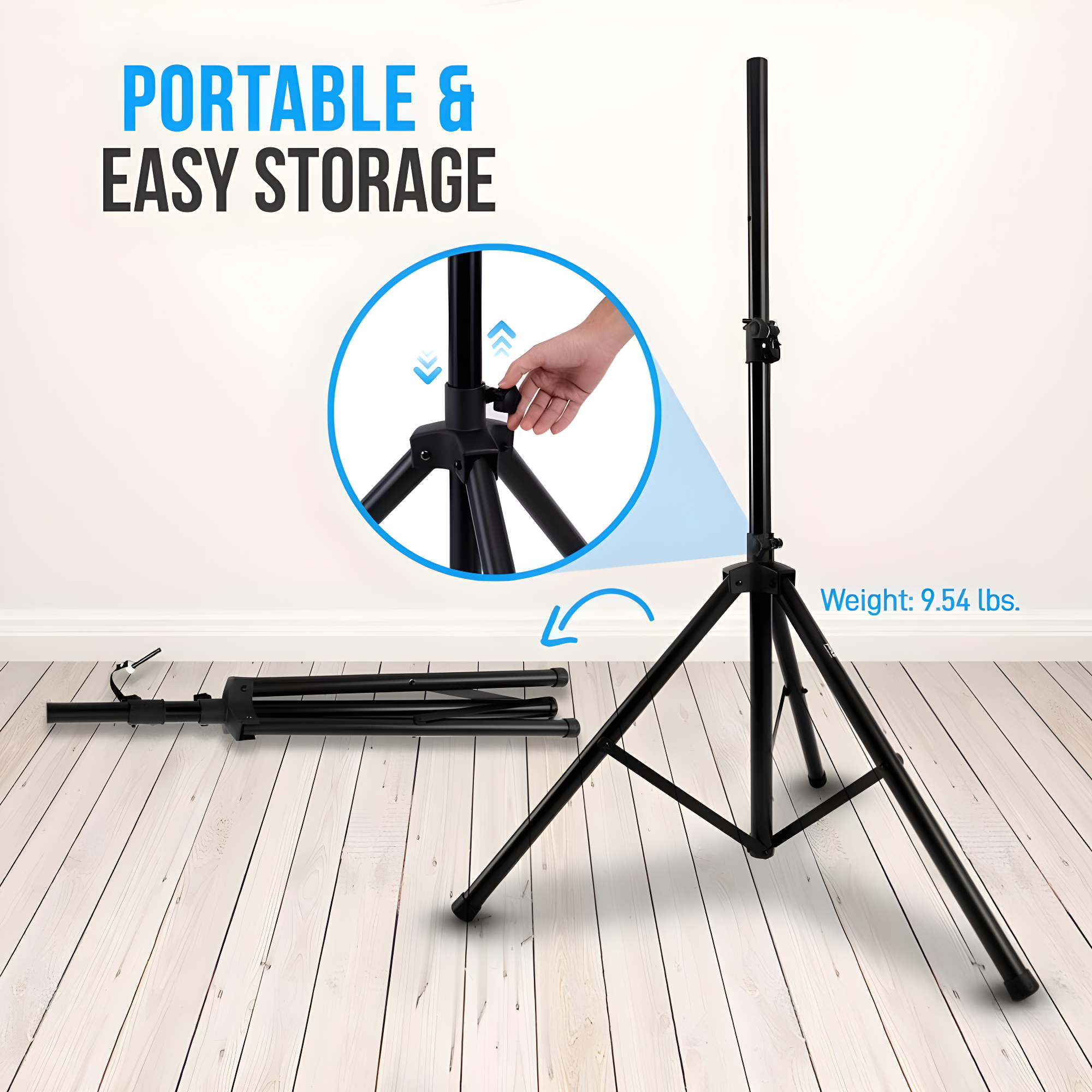 Pyle 70'' Adjustable Height Speaker Stand