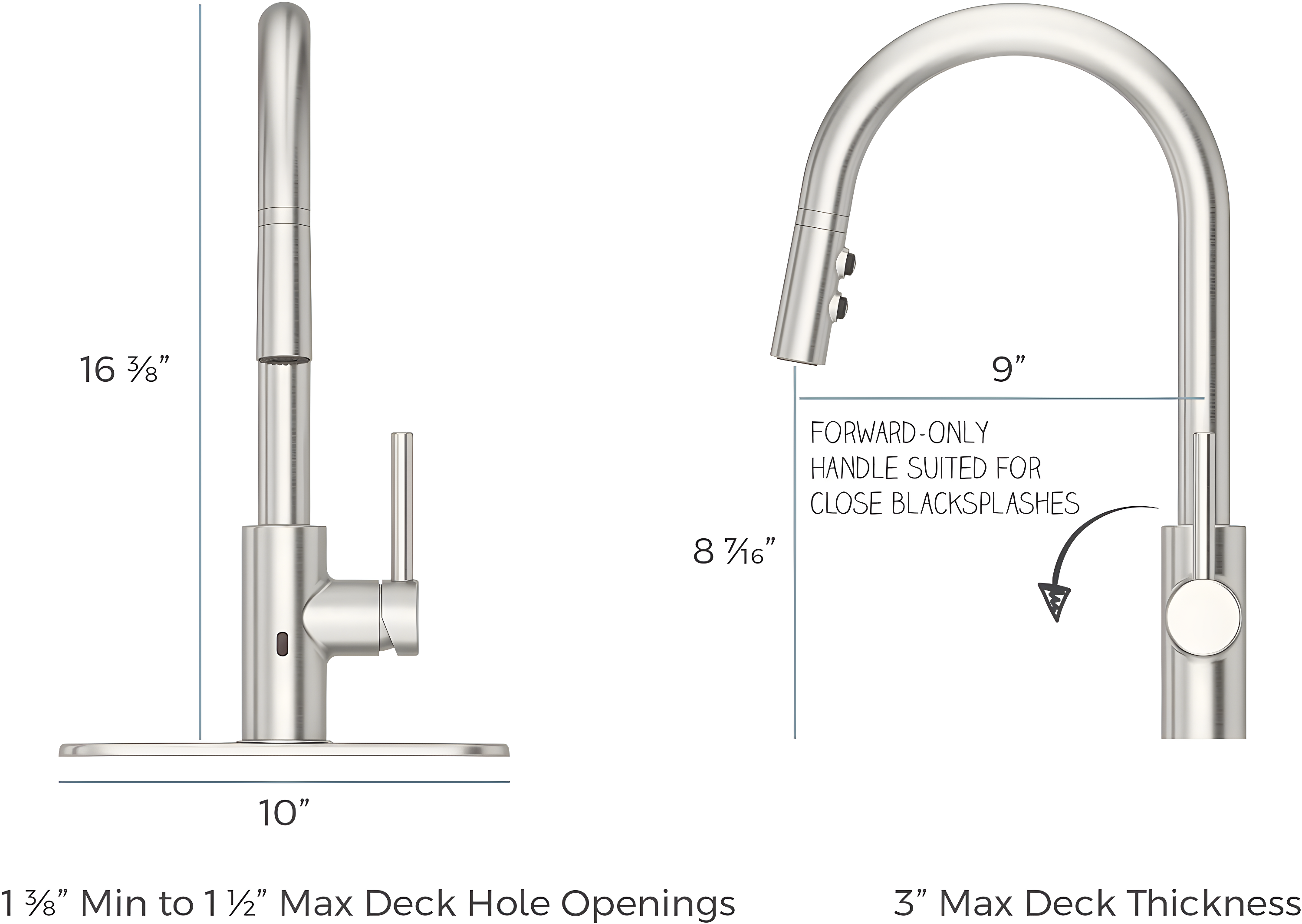 Pfister LG529-ESAS Stellen Pull Down Touchless Single Handle Kitchen Faucet