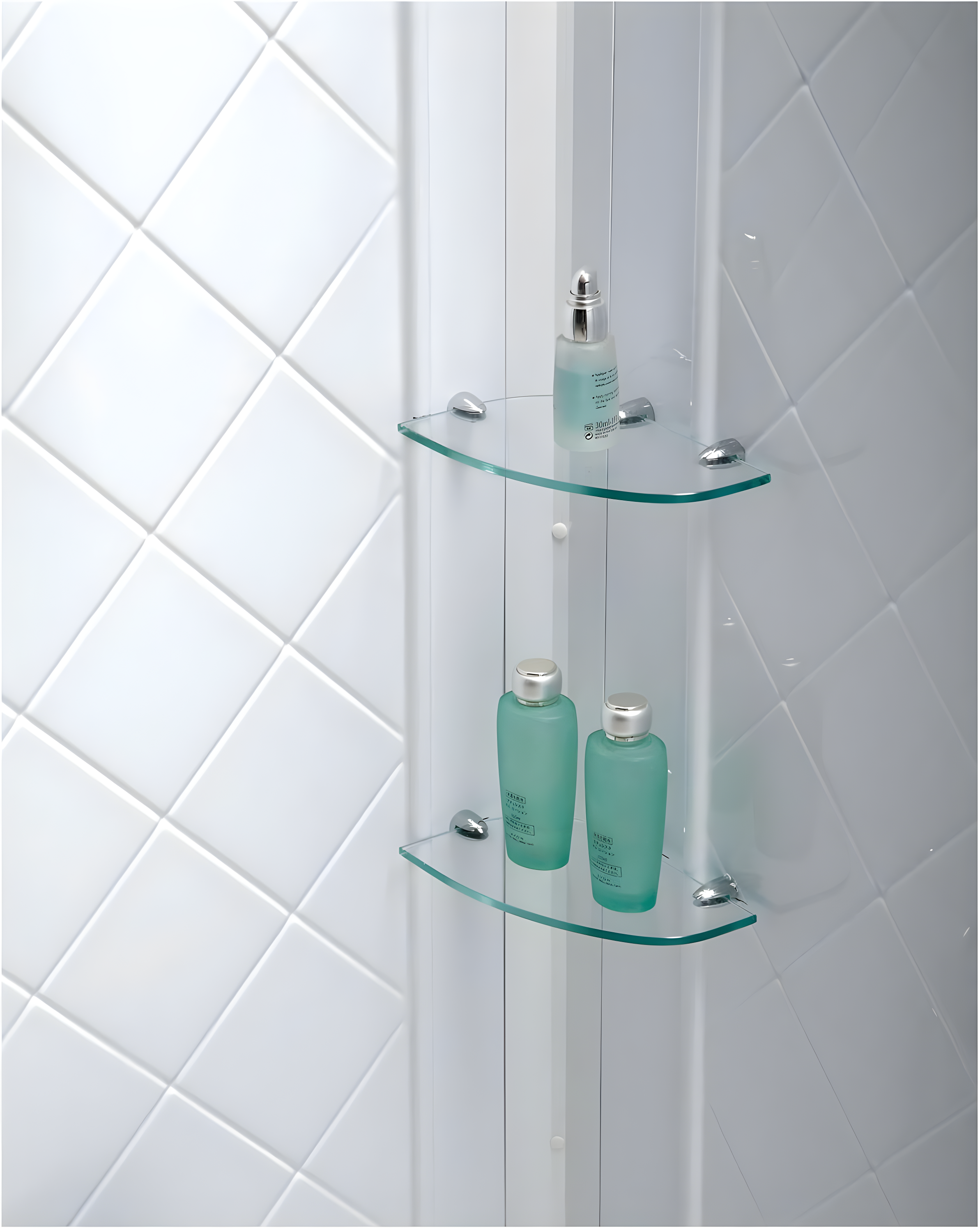 Prime 33" W x 33" D x 76.75" H Round Sliding Shower Enclosure with Base Included