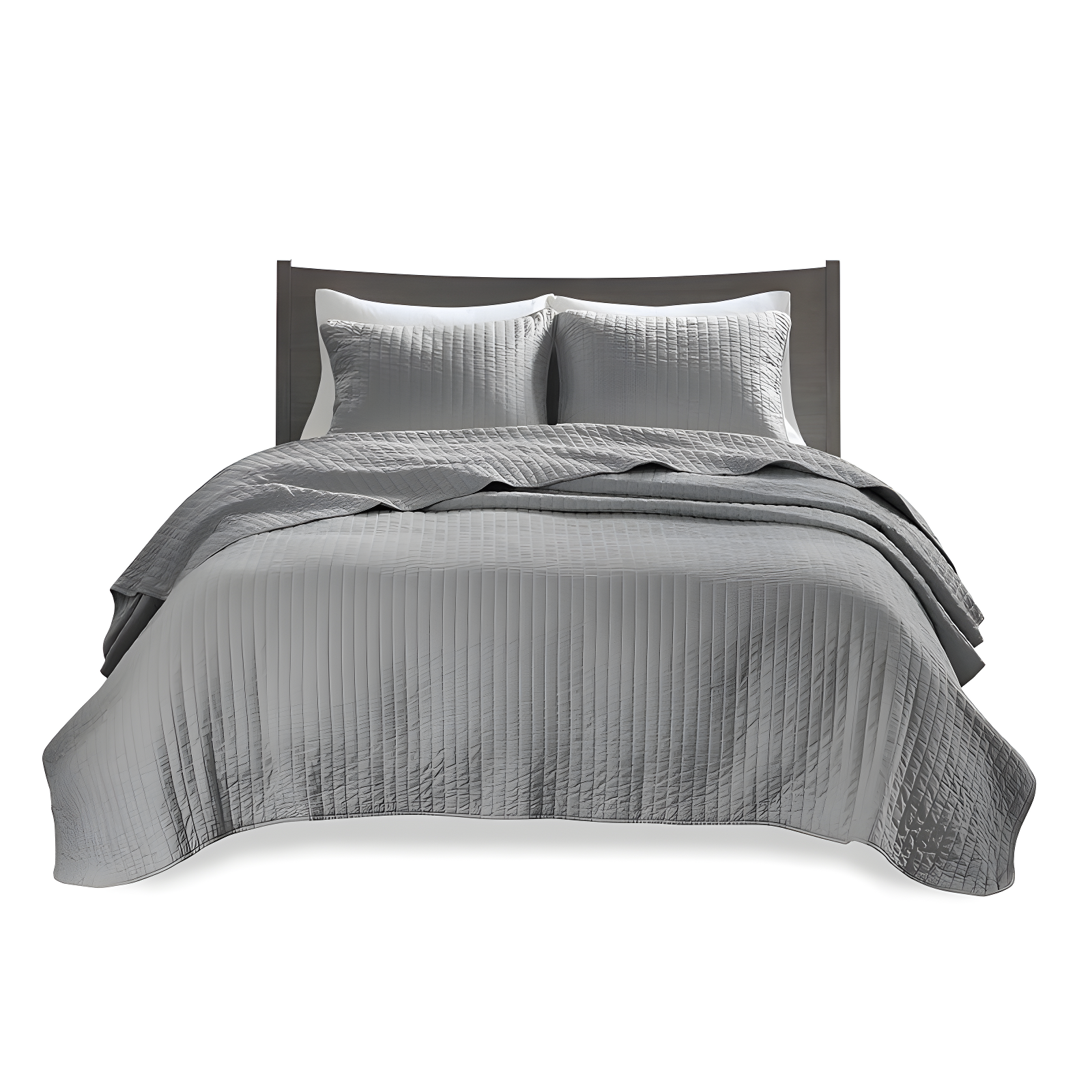 Barwick Reversible Solid 3 Piece Quilt Set