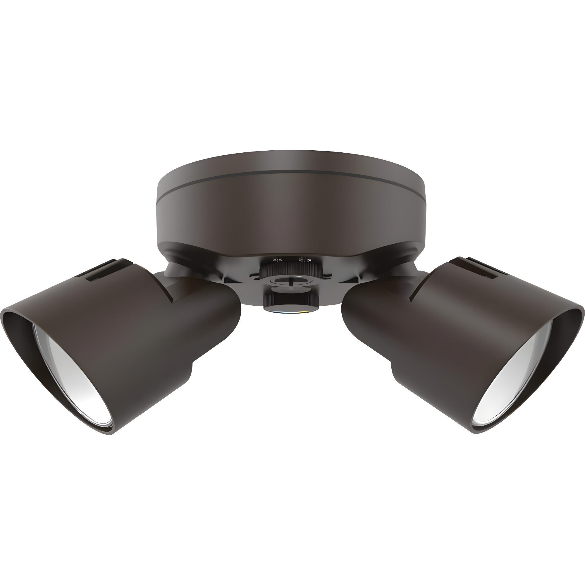 2 - Head Hardwired Dusk to Dawn Outdoor Security Flood Light with Motion Sensor