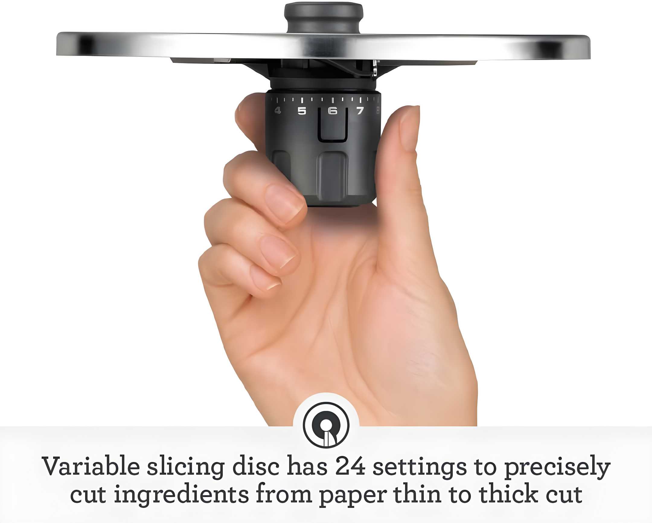 Silver 12-Cup Food Processor with Multiple Attachments