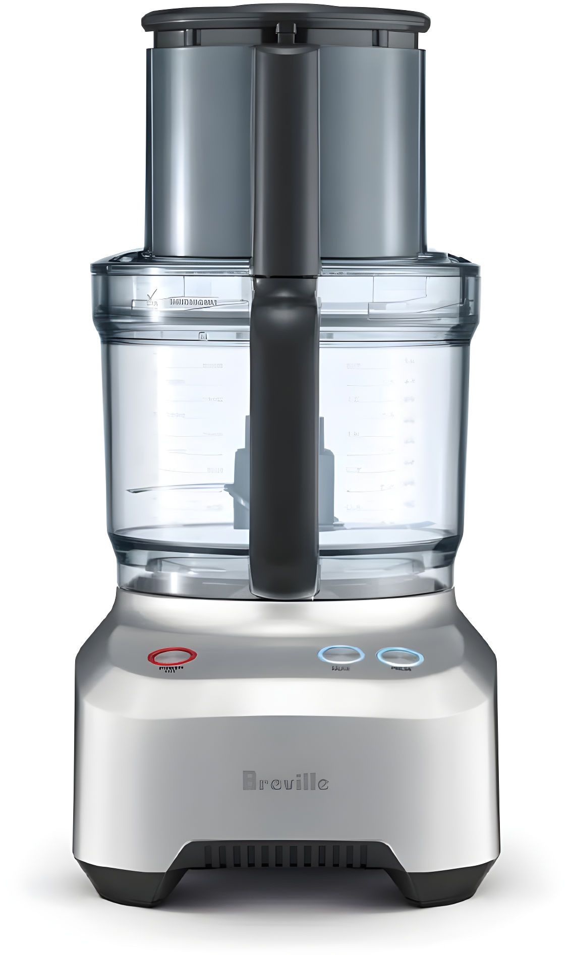 Silver 12-Cup Food Processor with Multiple Attachments