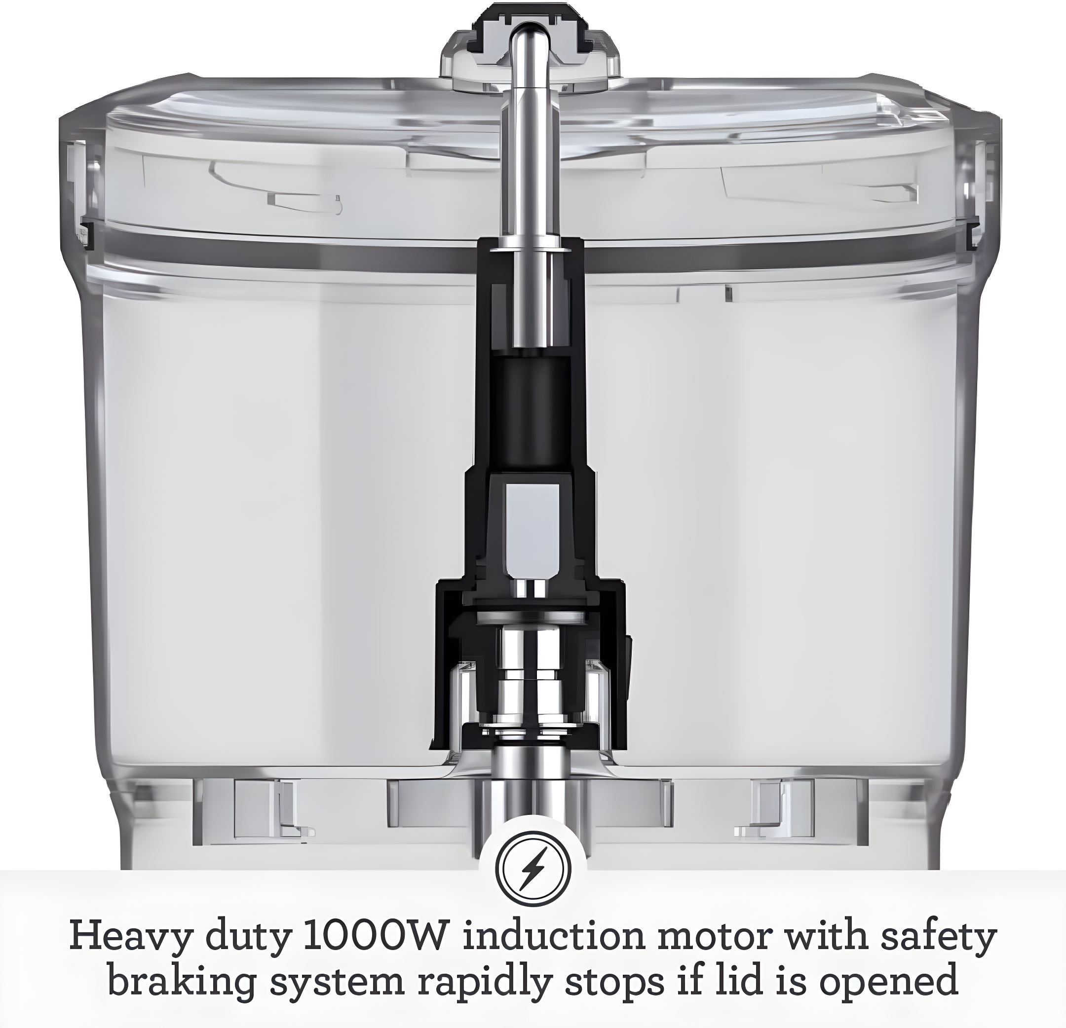 Silver 12-Cup Food Processor with Multiple Attachments