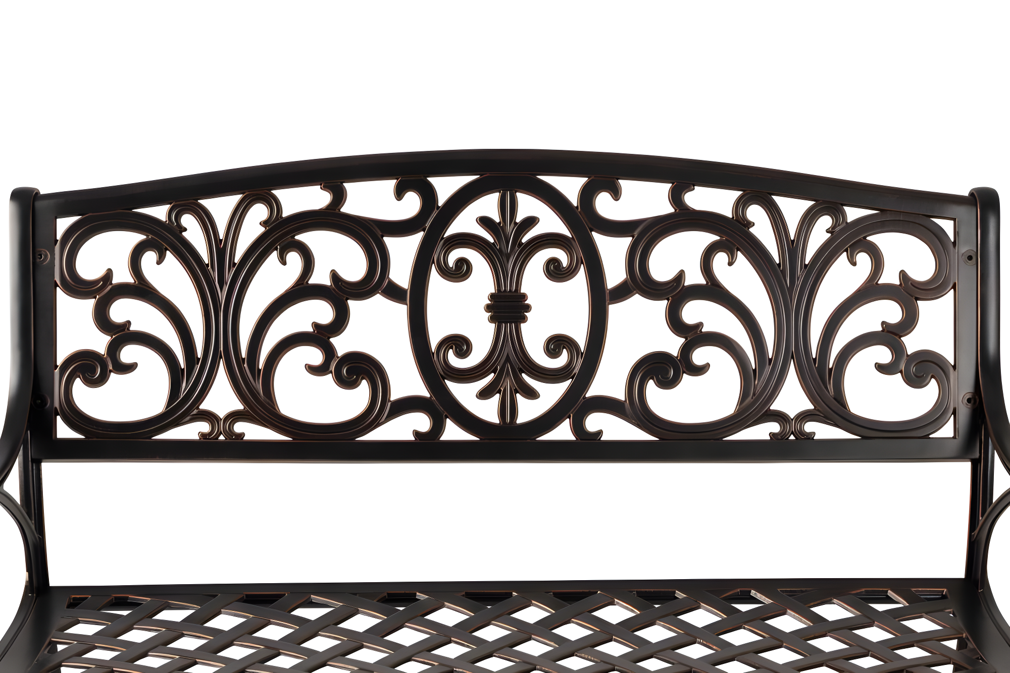 Balkene Home Decatur Outdoor Cast Aluminum Patio Bench Heavy Duty Rust Free Aluminum Construction - Antique Bronze Finish
