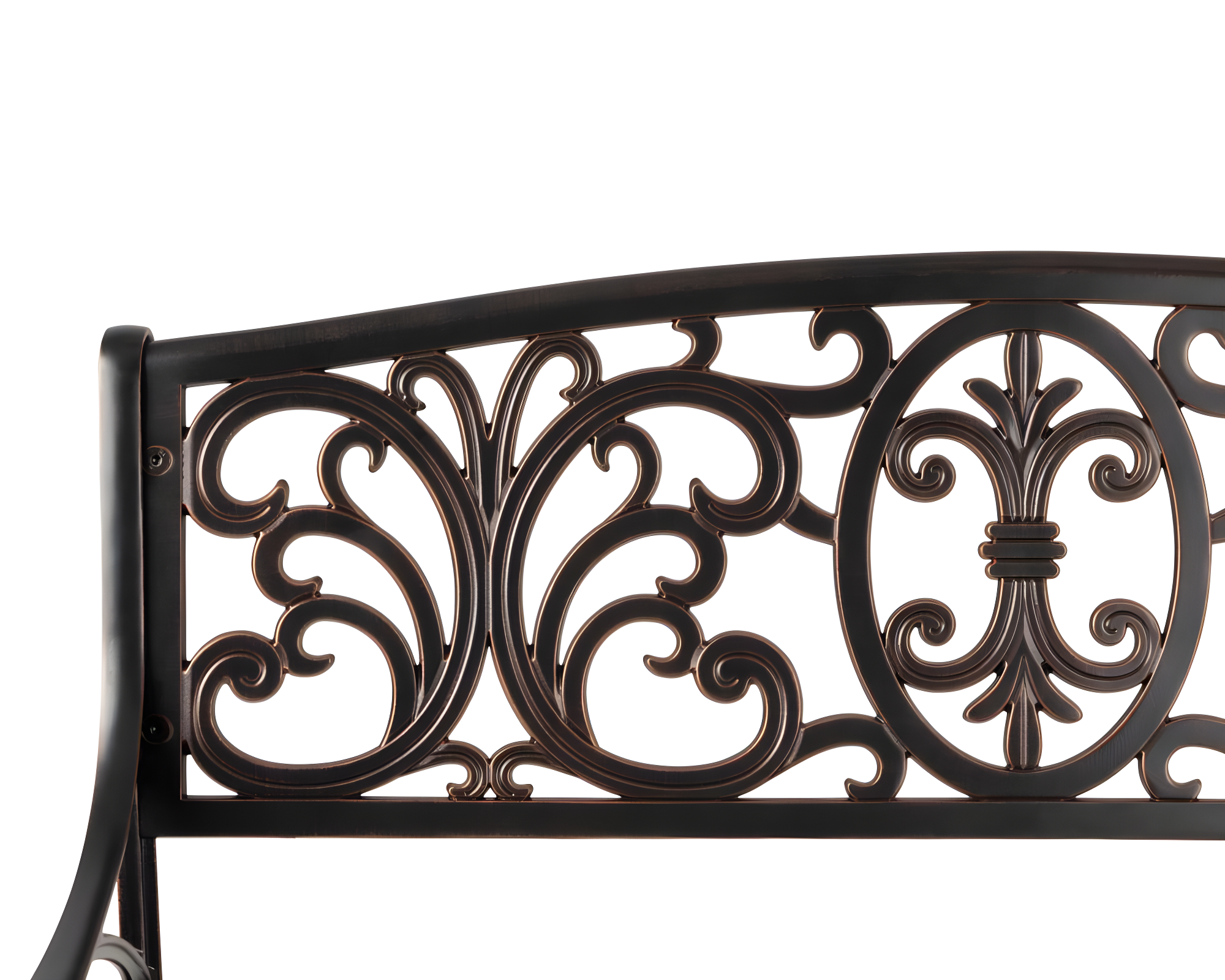 Balkene Home Decatur Outdoor Cast Aluminum Patio Bench Heavy Duty Rust Free Aluminum Construction - Antique Bronze Finish