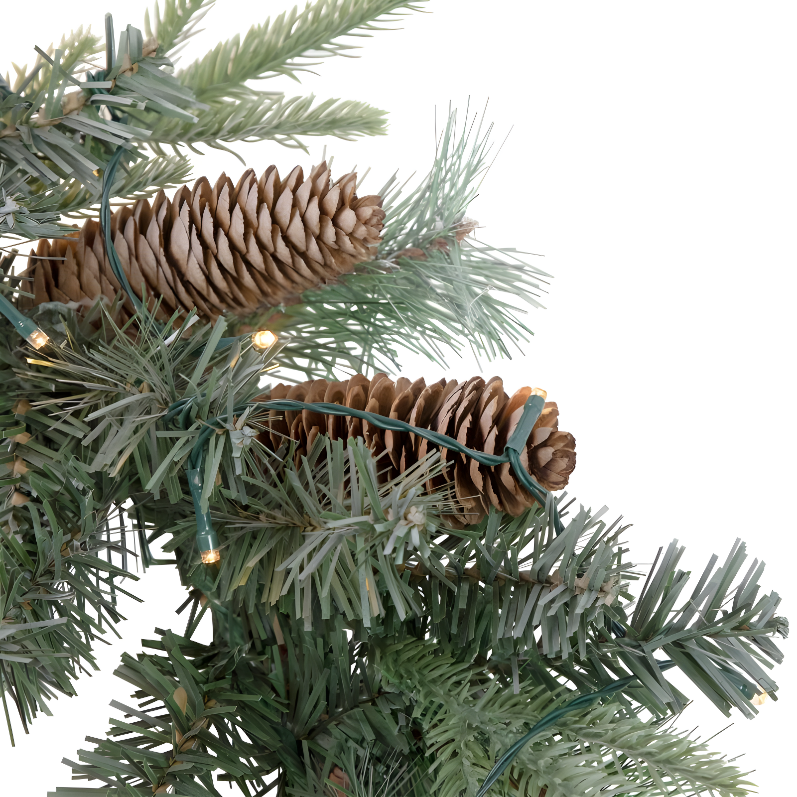 Northlight Seasonal 6' x 9" Pre-Lit Decorated Mixed Pine and Pine Cone Artificial Christmas Garland