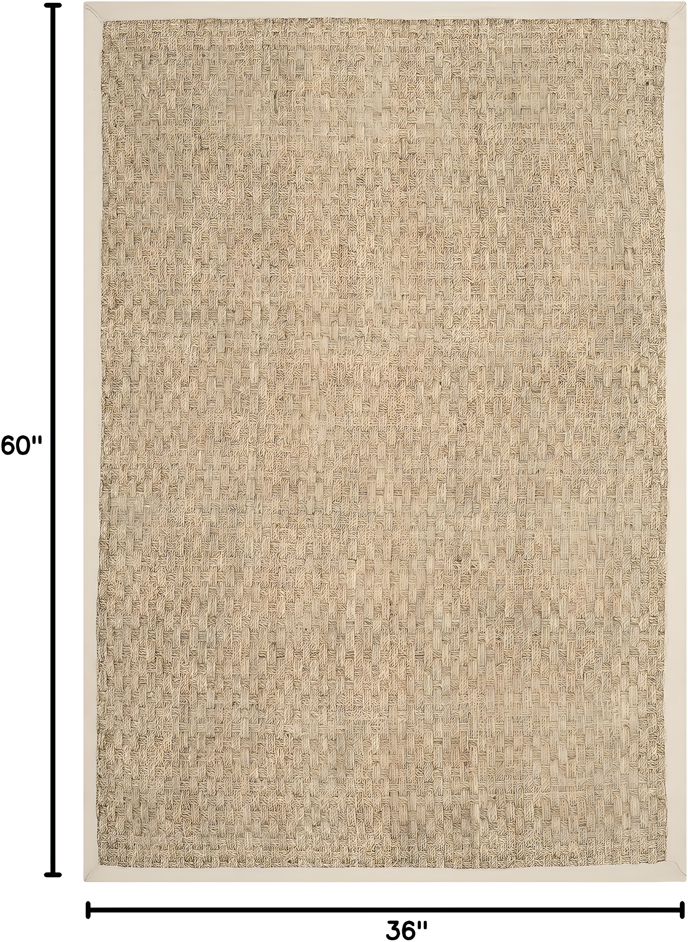 Natural Fiber NF114 Power Loomed Indoor Accent Rug - Natural/Ivory - 3'x5' - Safavieh.