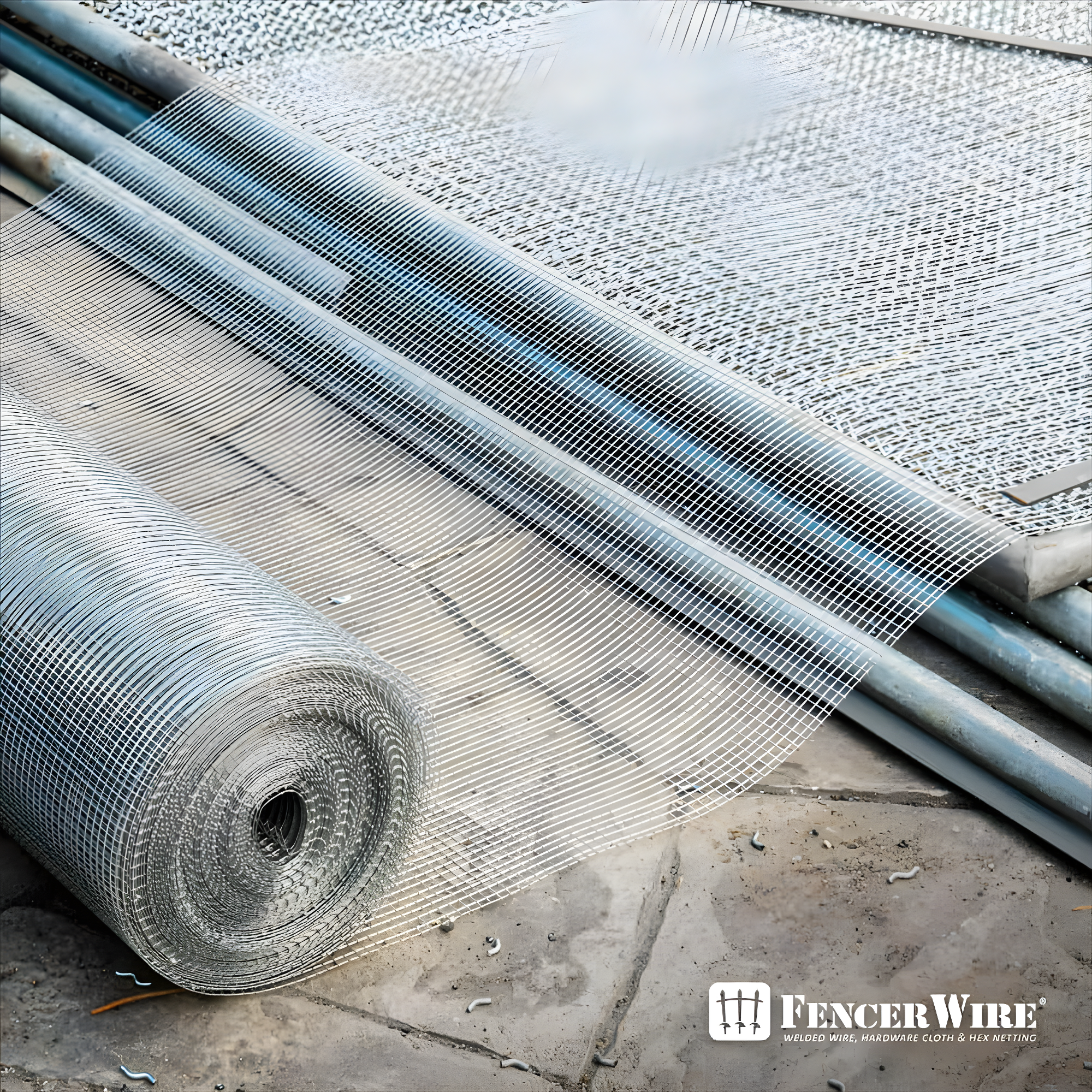 Fencer Wire Fencer Wire 23 Gauge Galvanized Hardware Cloth with Mesh Size 1/4" x 1/4", Multiple Options