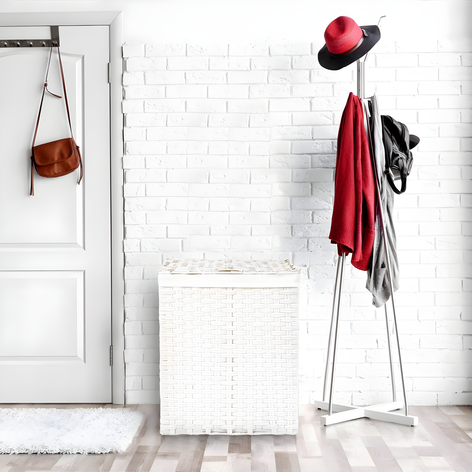 Handwoven Rectangle Laundry Hamper