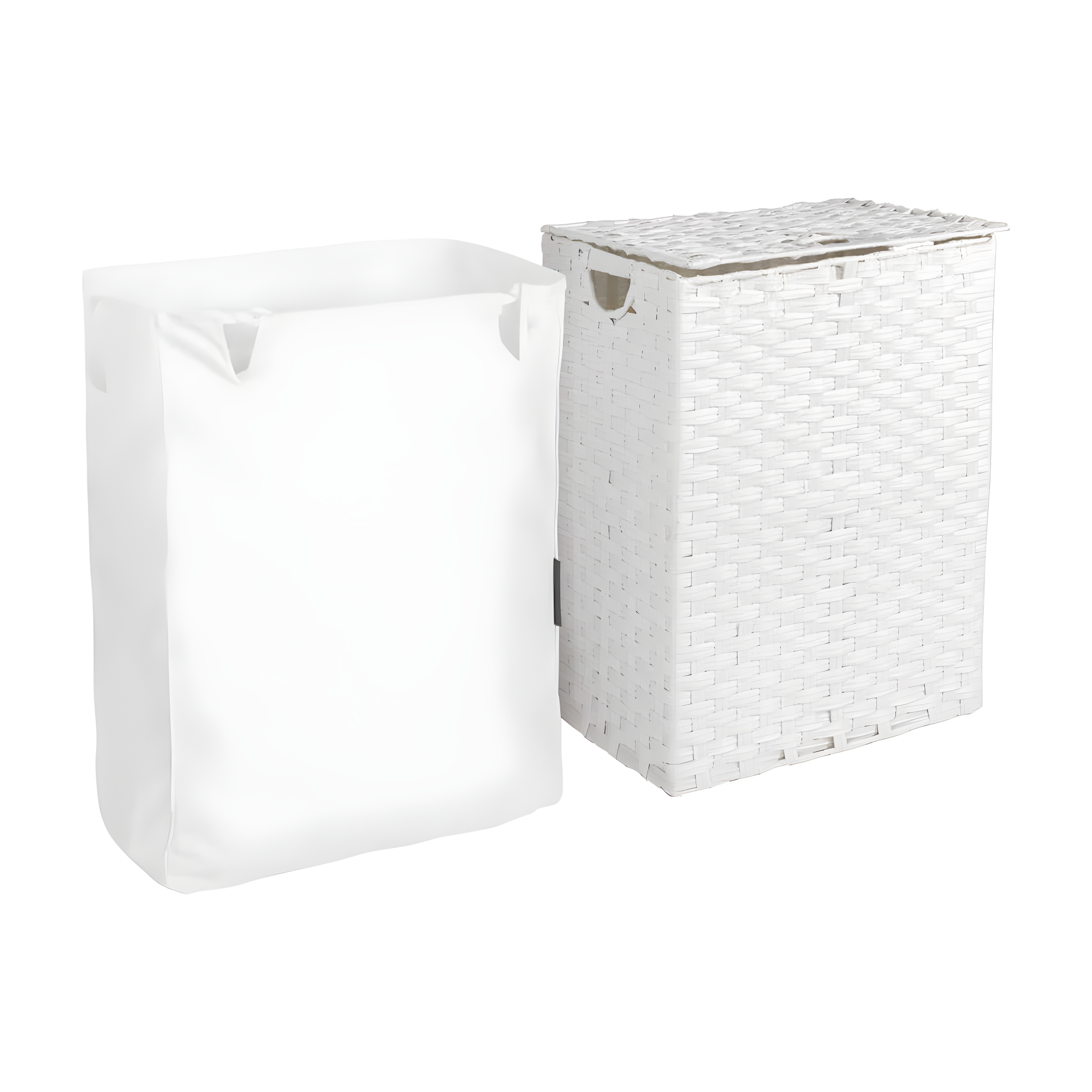 Handwoven Rectangle Laundry Hamper