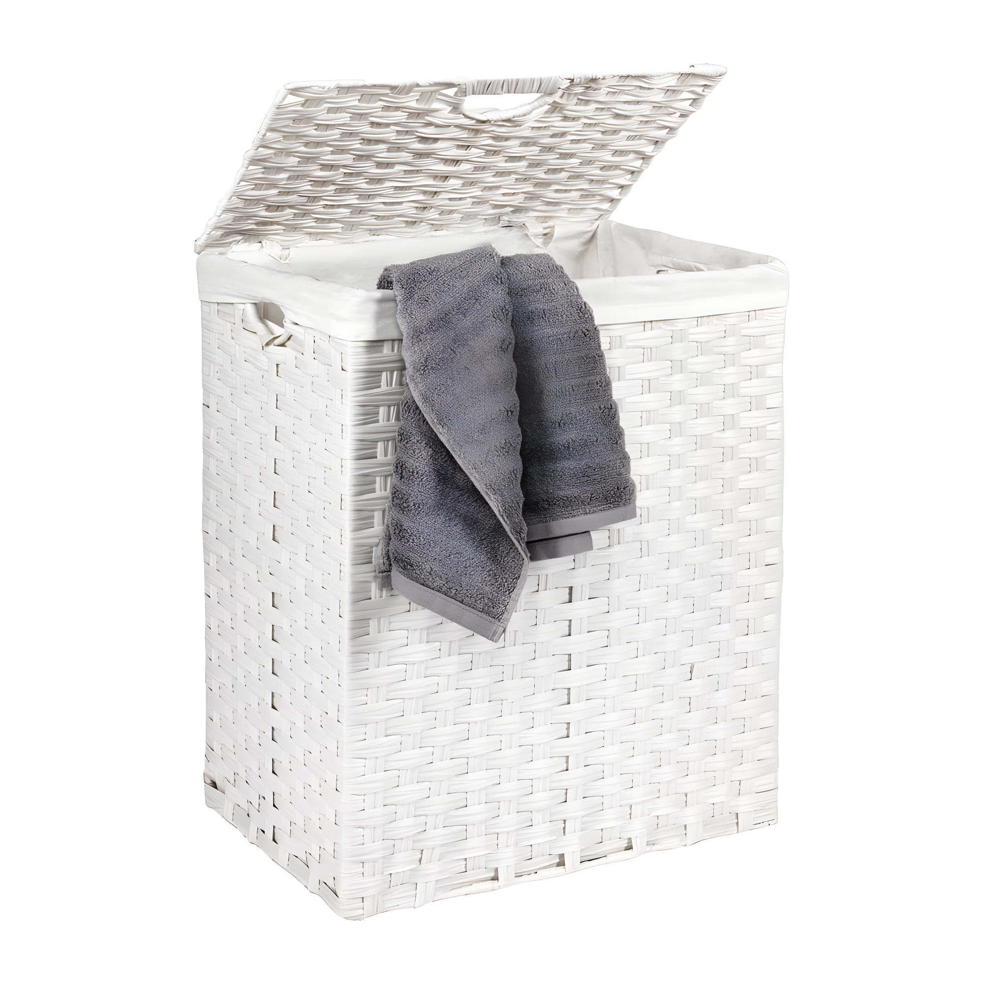 Handwoven Rectangle Laundry Hamper