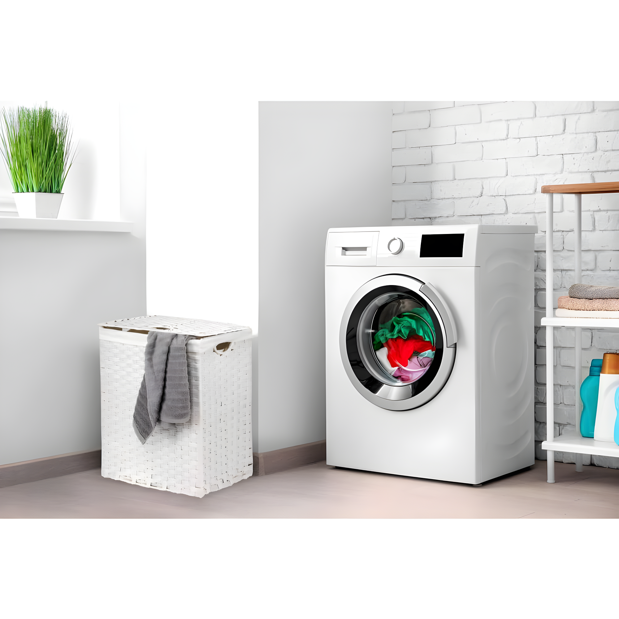 Handwoven Rectangle Laundry Hamper