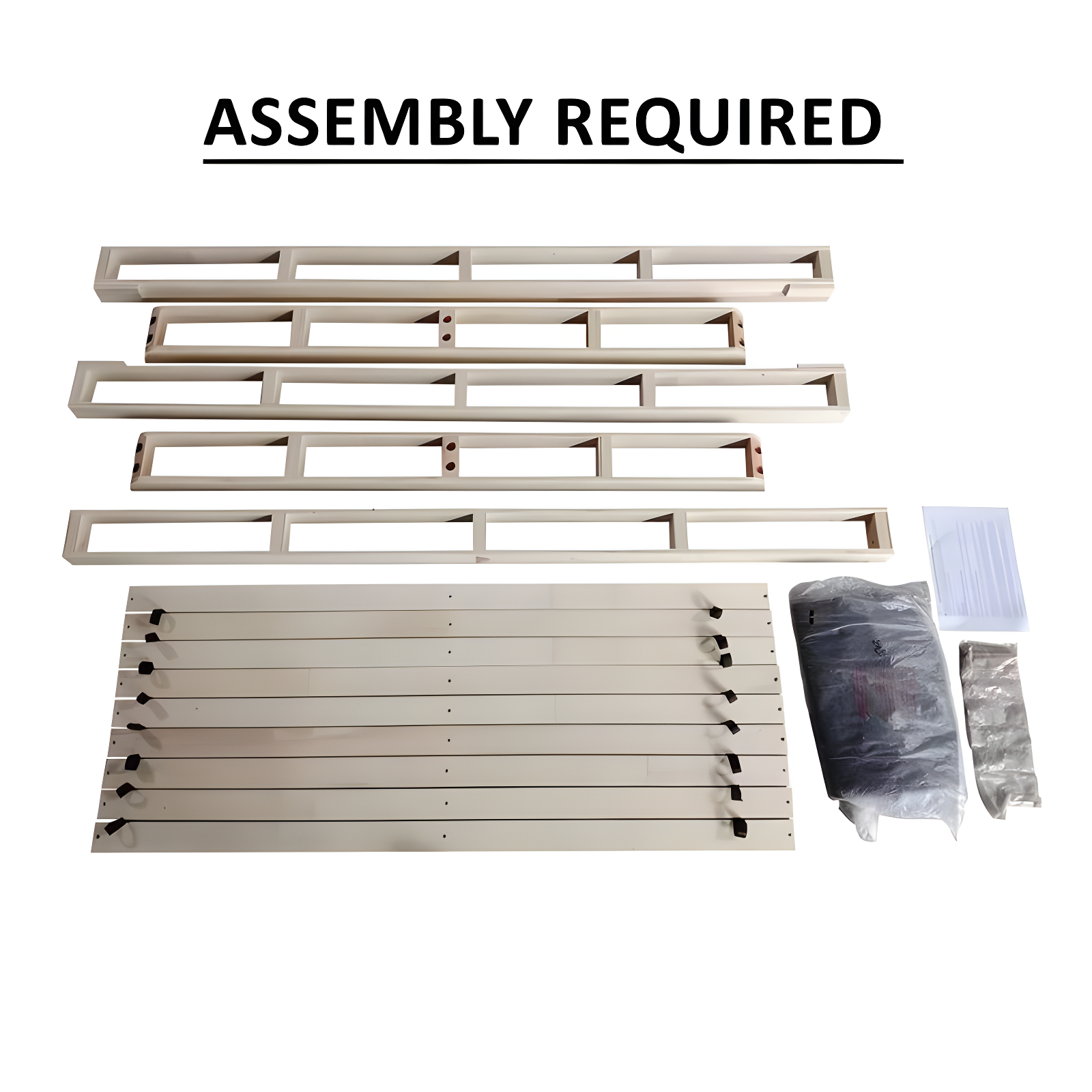 ChaletPosh King Wooden Box Spring in Black Linen