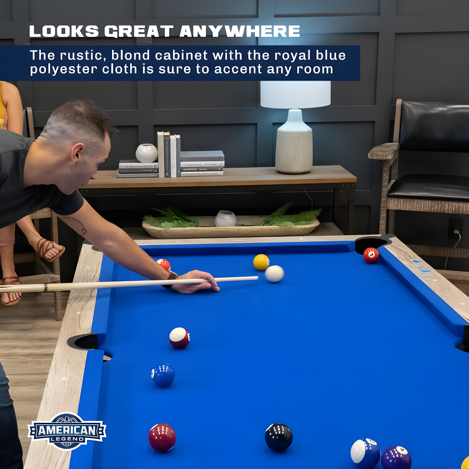 Kirkwood Pool Table - Rustic, Modern Design