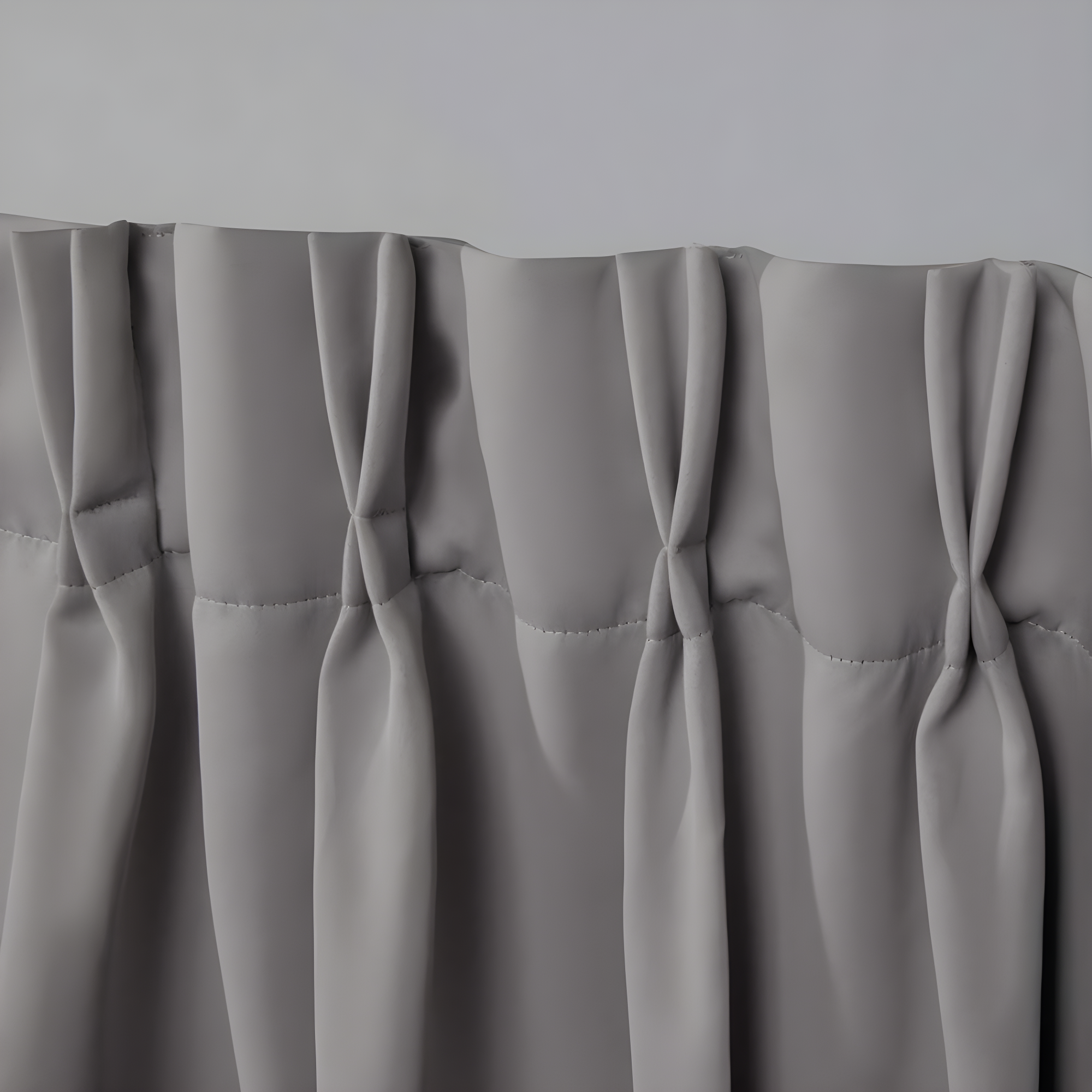 Set of 2 63"x30" Sateen Twill Woven Blackout Pinch Pleat Window Curtain Panel Veridian Gray - Exclusive Home