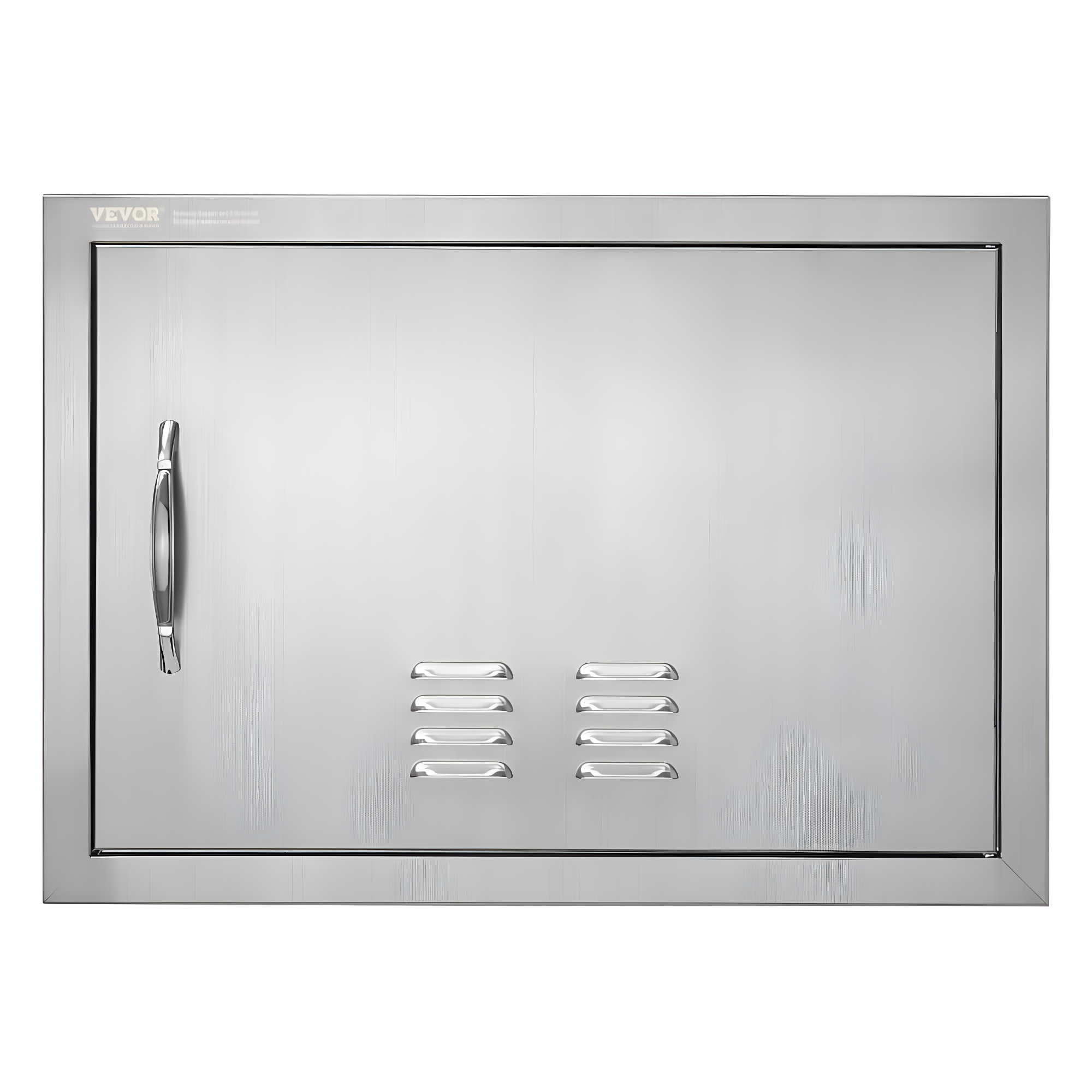 24 in. W x 17 in. H Single Outdoor Kitchen Door BBQ Access Door Stainless Steel Flush Mount Door Wall Vertical Door