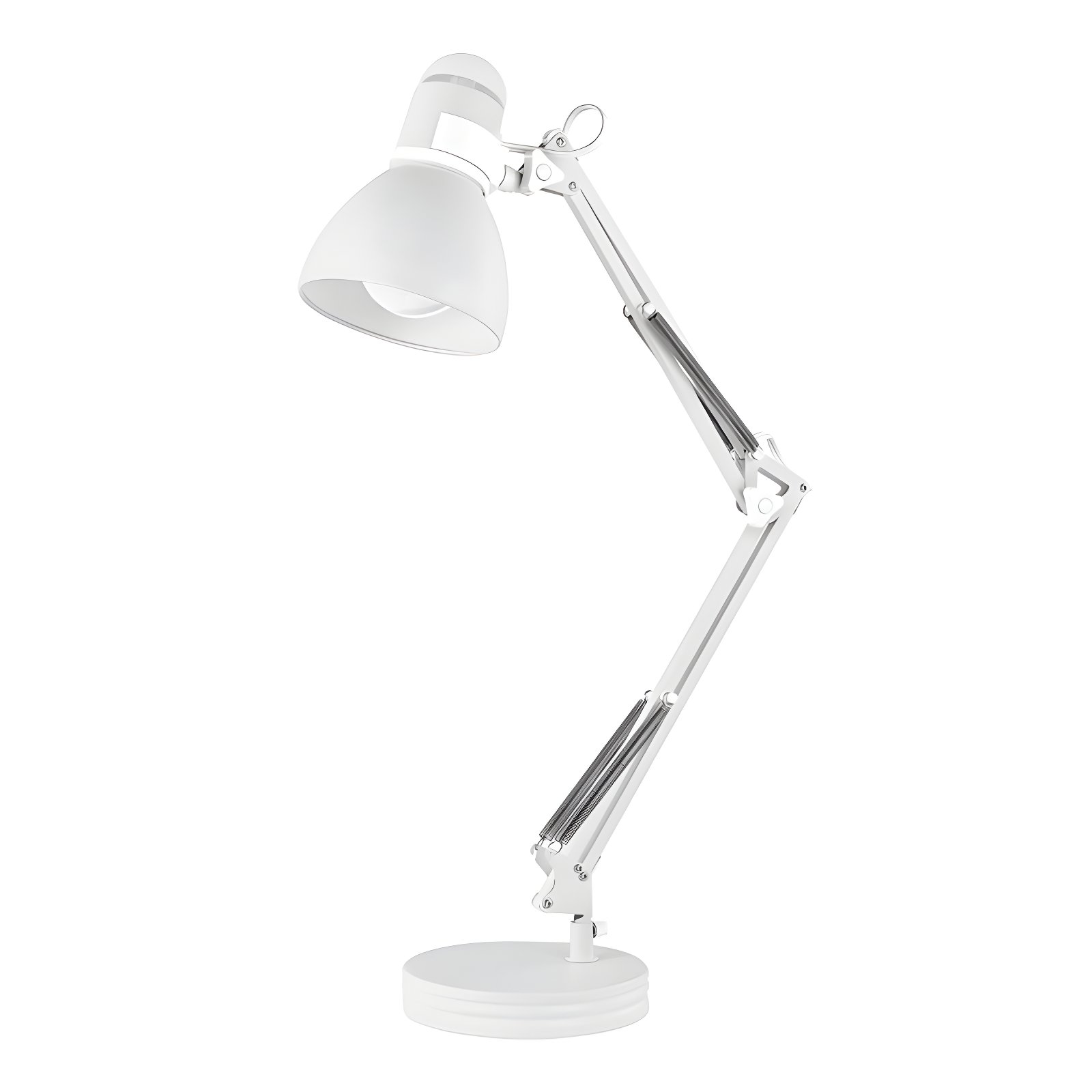 28" Architect Swing Arm Kids' Desk Lamp Matte White - Globe Electric: UL Listed, Metal Shade, 60W Max