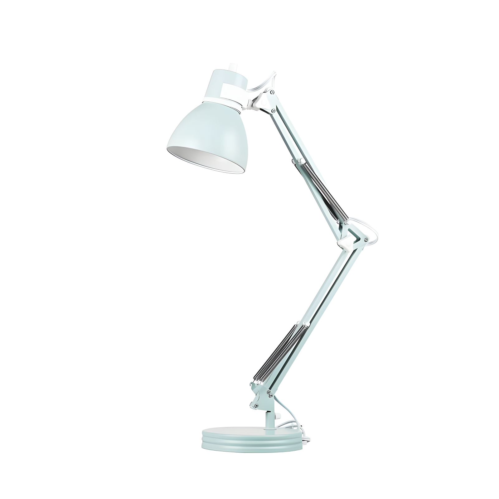 28" Architect Swing Arm Kids' Desk Lamp Matte White - Globe Electric: UL Listed, Metal Shade, 60W Max