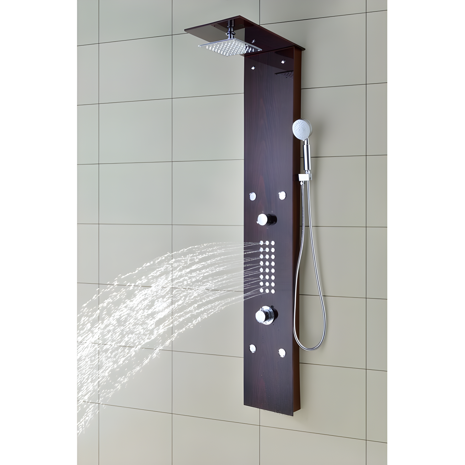 ANZZI SP-AZ016 59.37'' Shower Panel with Adjustable Shower Head
