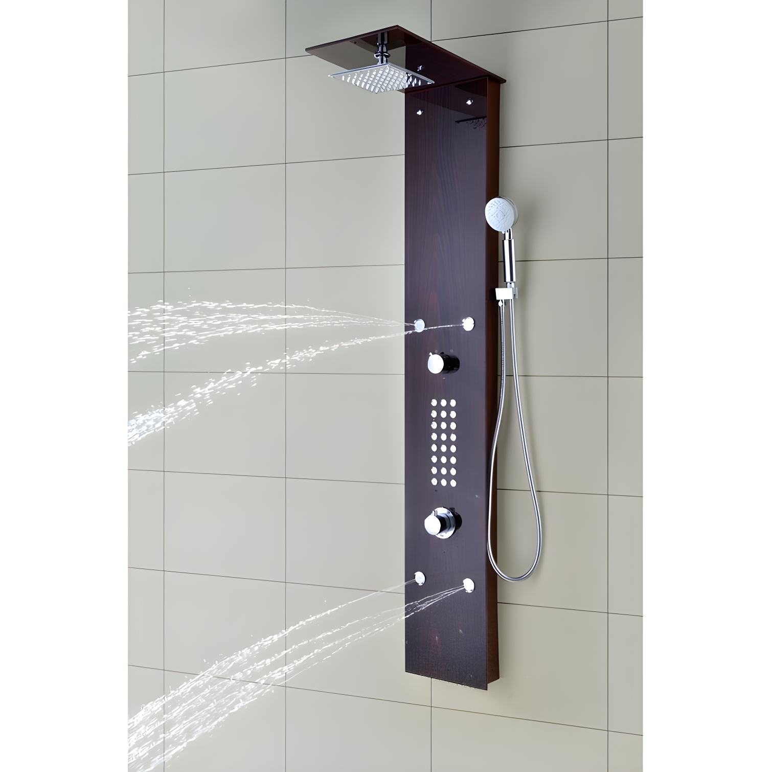 ANZZI SP-AZ016 59.37'' Shower Panel with Adjustable Shower Head