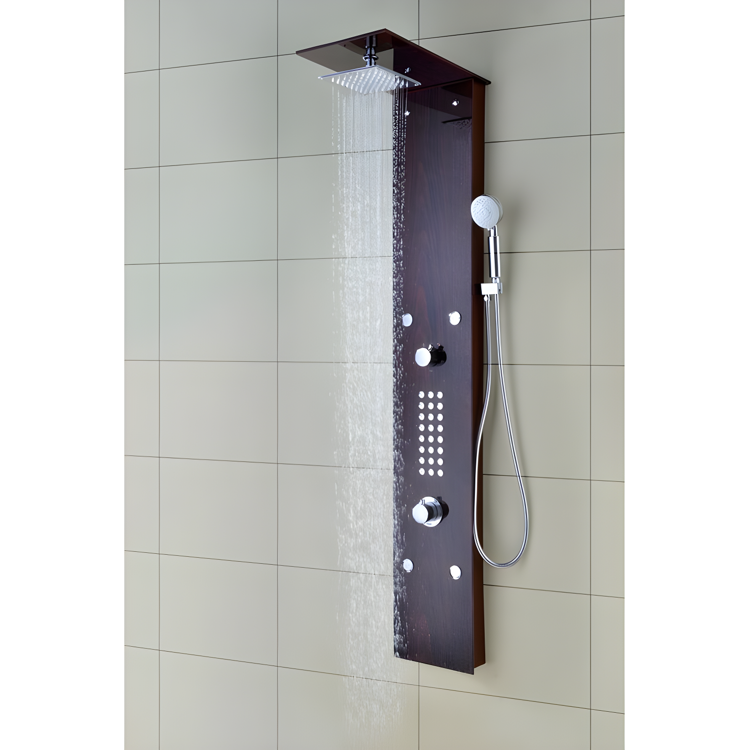 ANZZI SP-AZ016 59.37'' Shower Panel with Adjustable Shower Head
