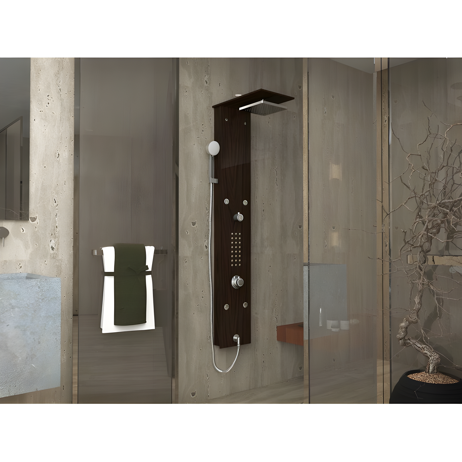 ANZZI SP-AZ016 59.37'' Shower Panel with Adjustable Shower Head