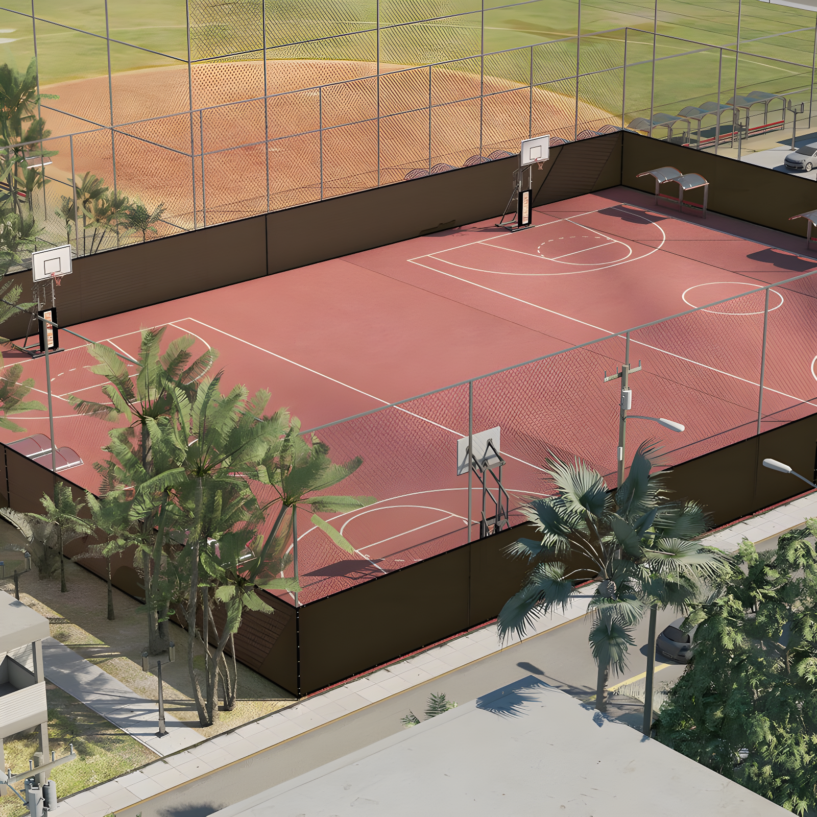 Amgo Amgo Fence Privacy Screen Heavy Duty Windscreen with Bindings & Grommets