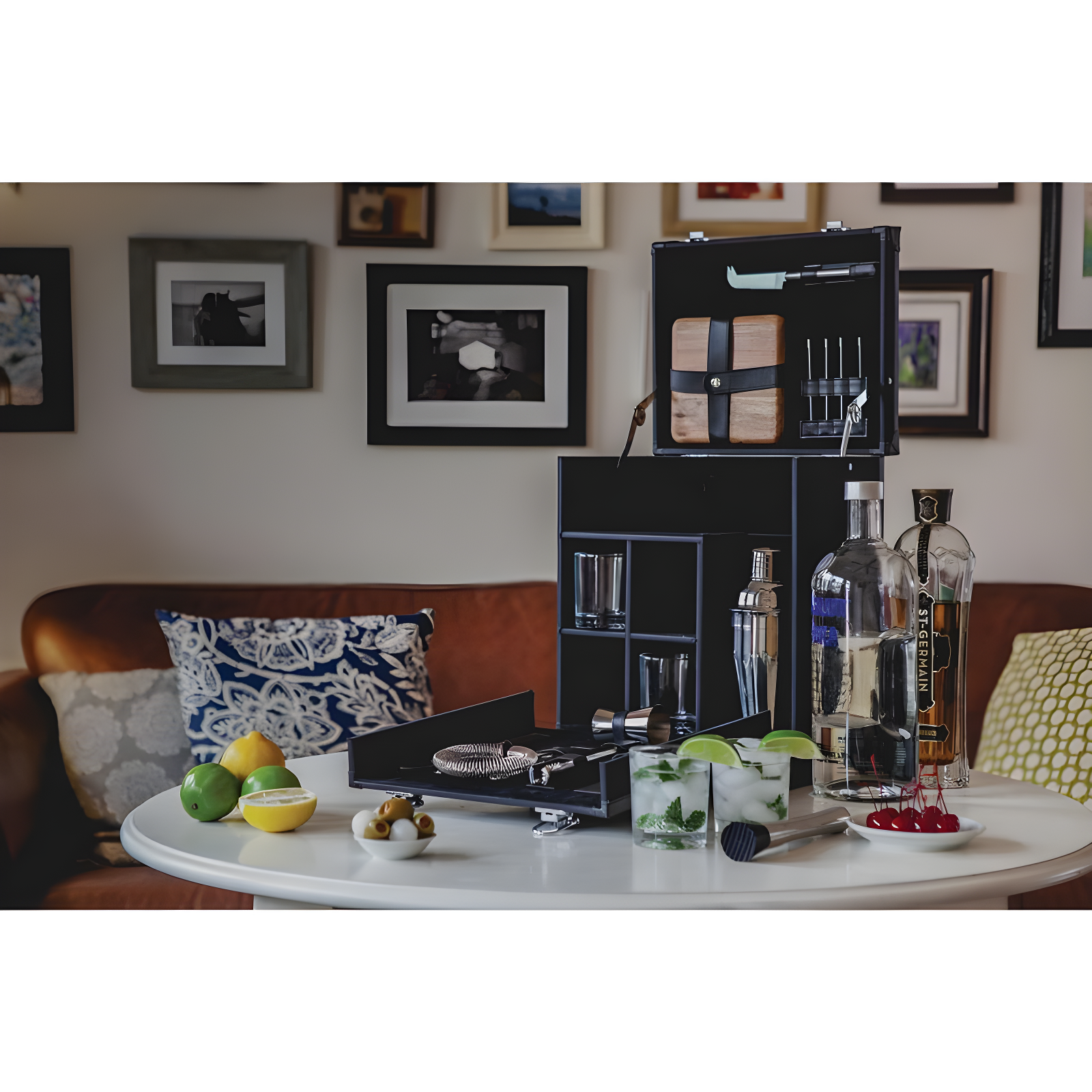 Hamilton Bartender Kit - Portable Bar Case with Cocktail Set