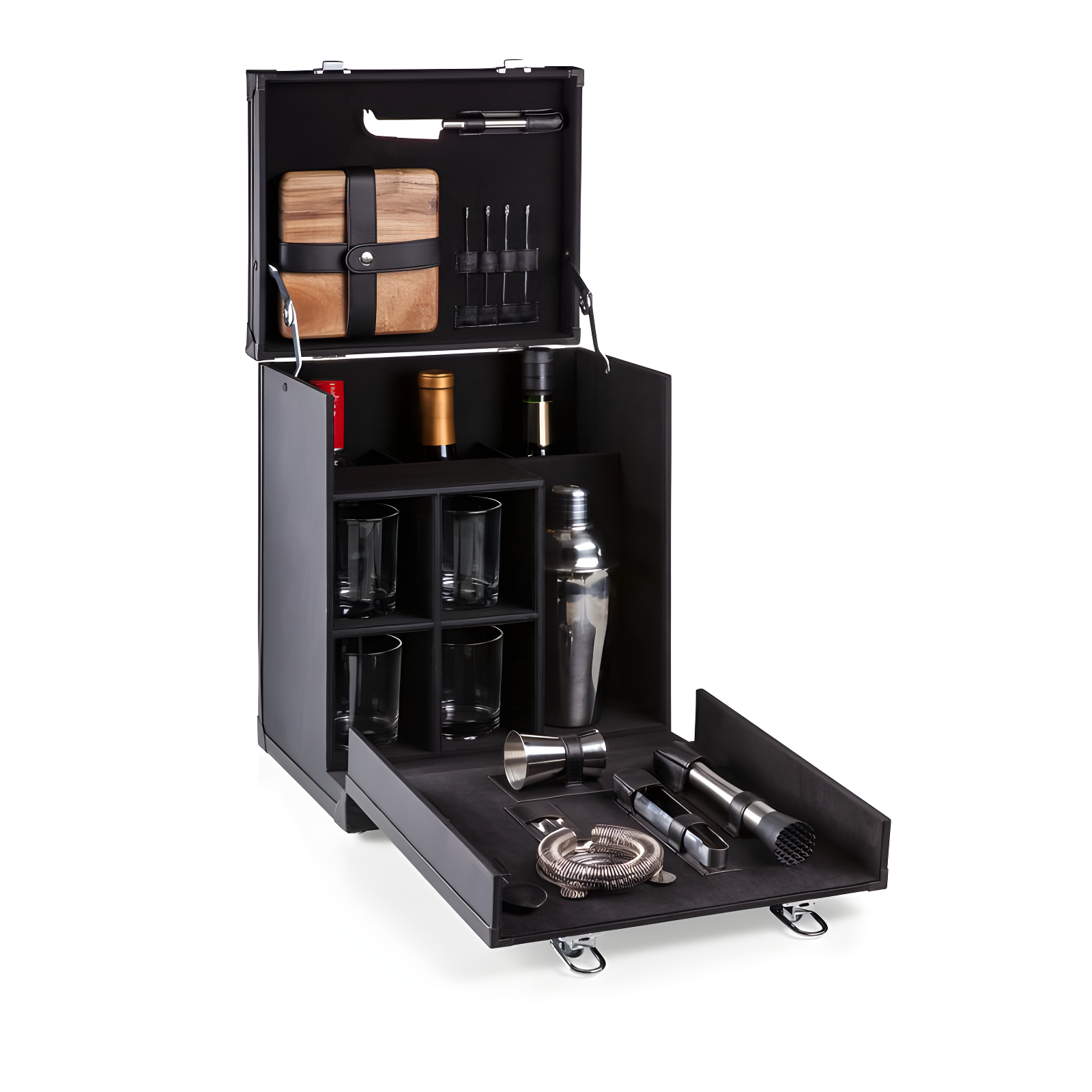 Hamilton Bartender Kit - Portable Bar Case with Cocktail Set