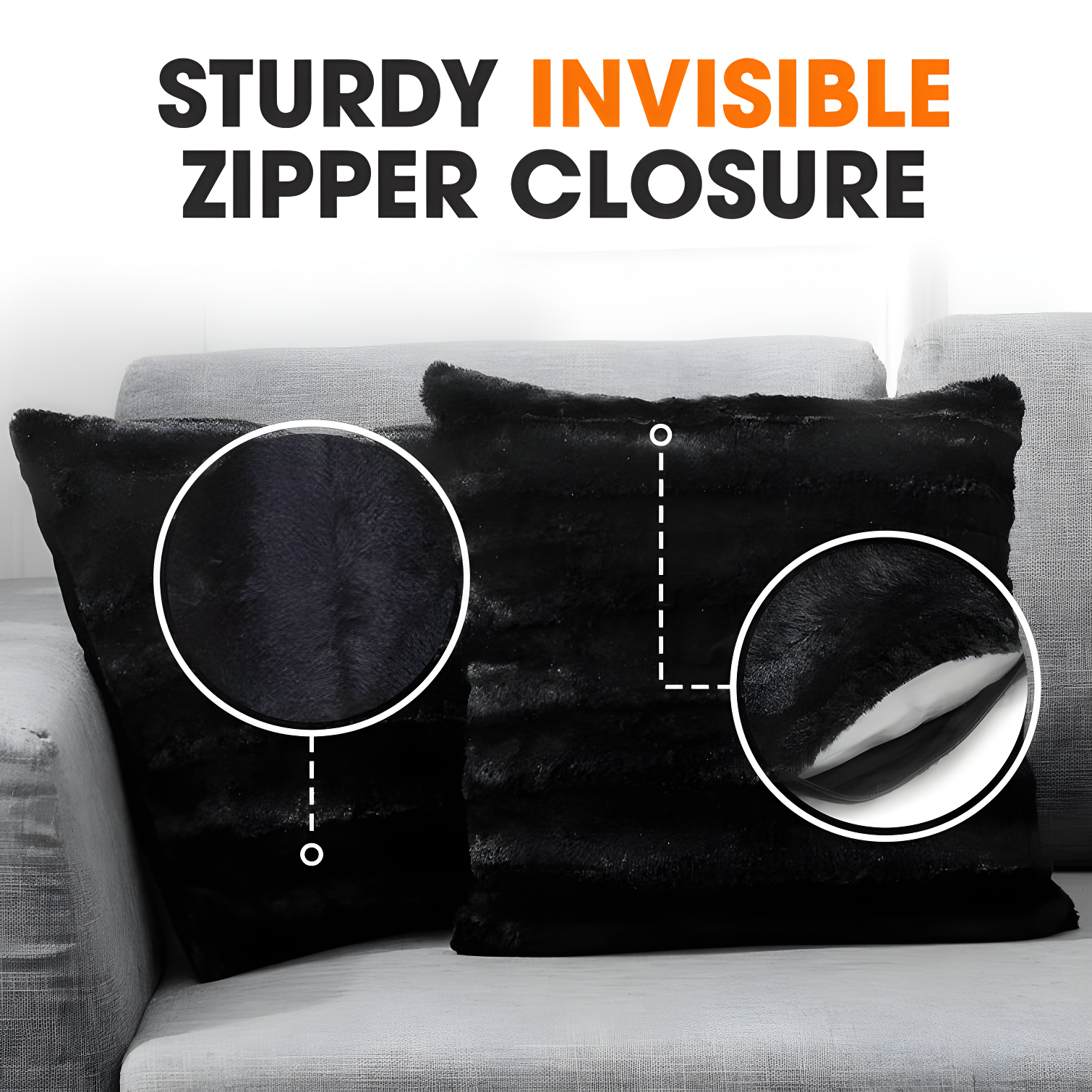 Cheer Collection FRBIN Square Pillow Cover & Insert (Set of 2)
