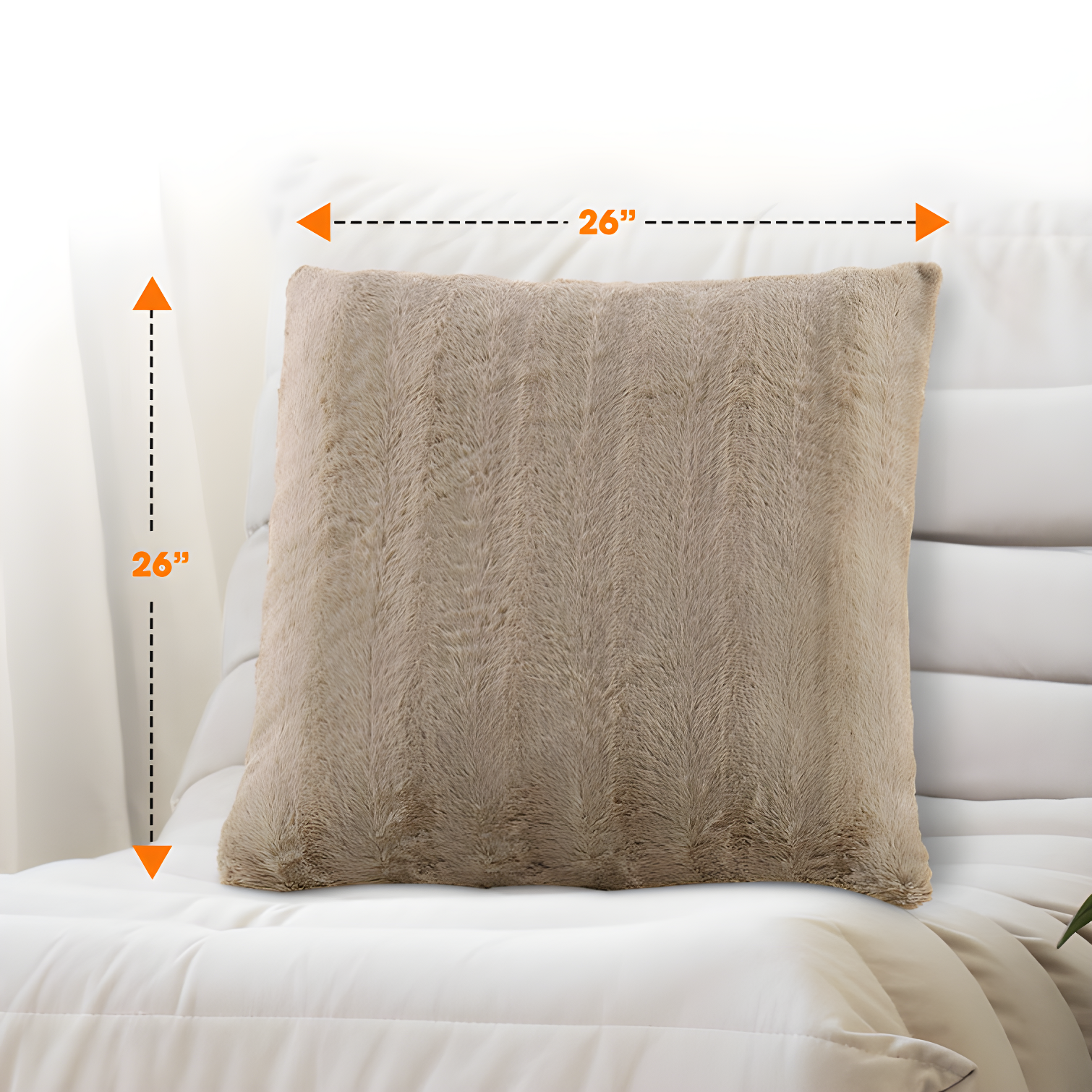 Cheer Collection FRBIN Square Pillow Cover & Insert (Set of 2)