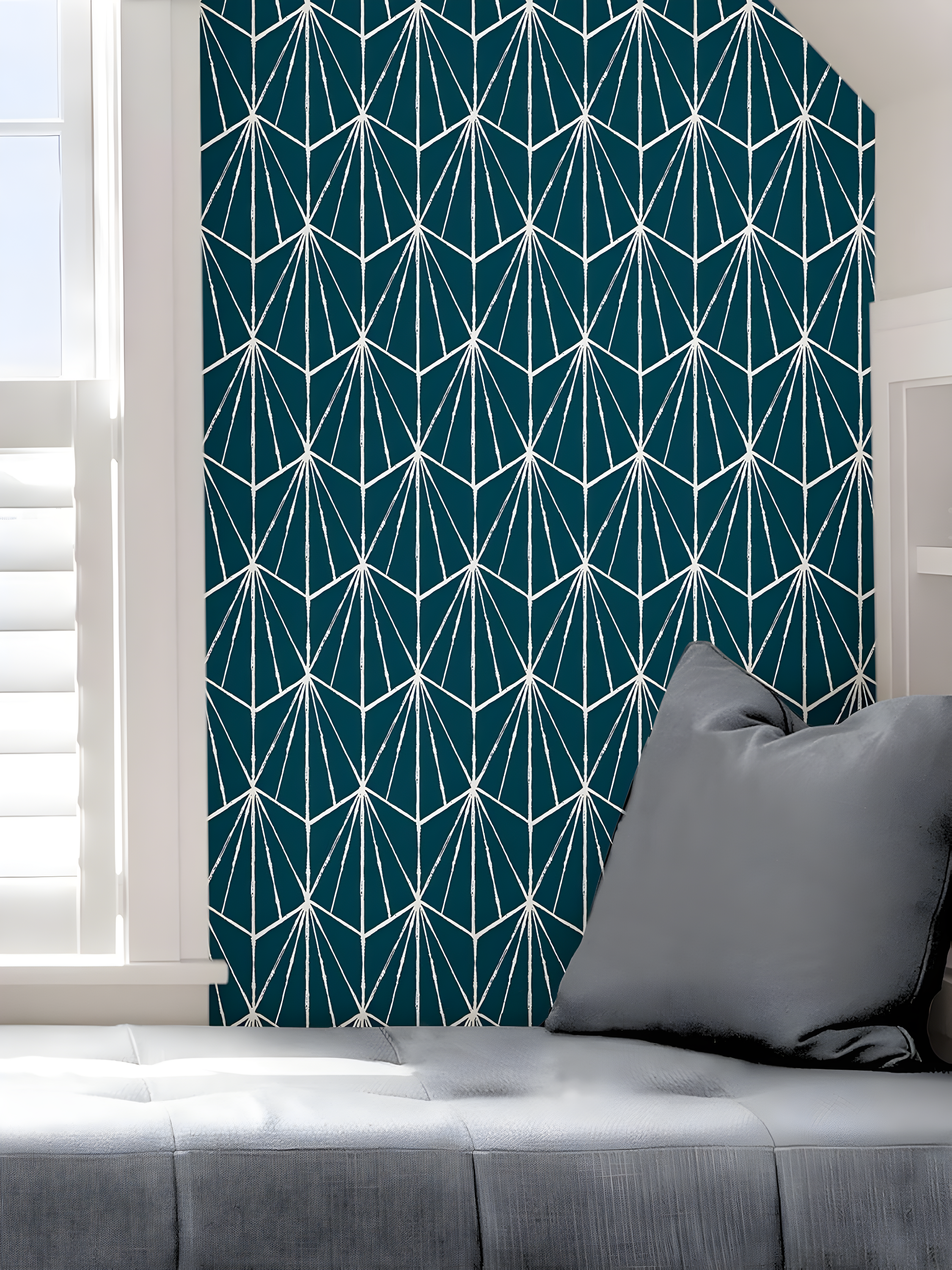Indigo Dorset Peel & Stick Wallpaper