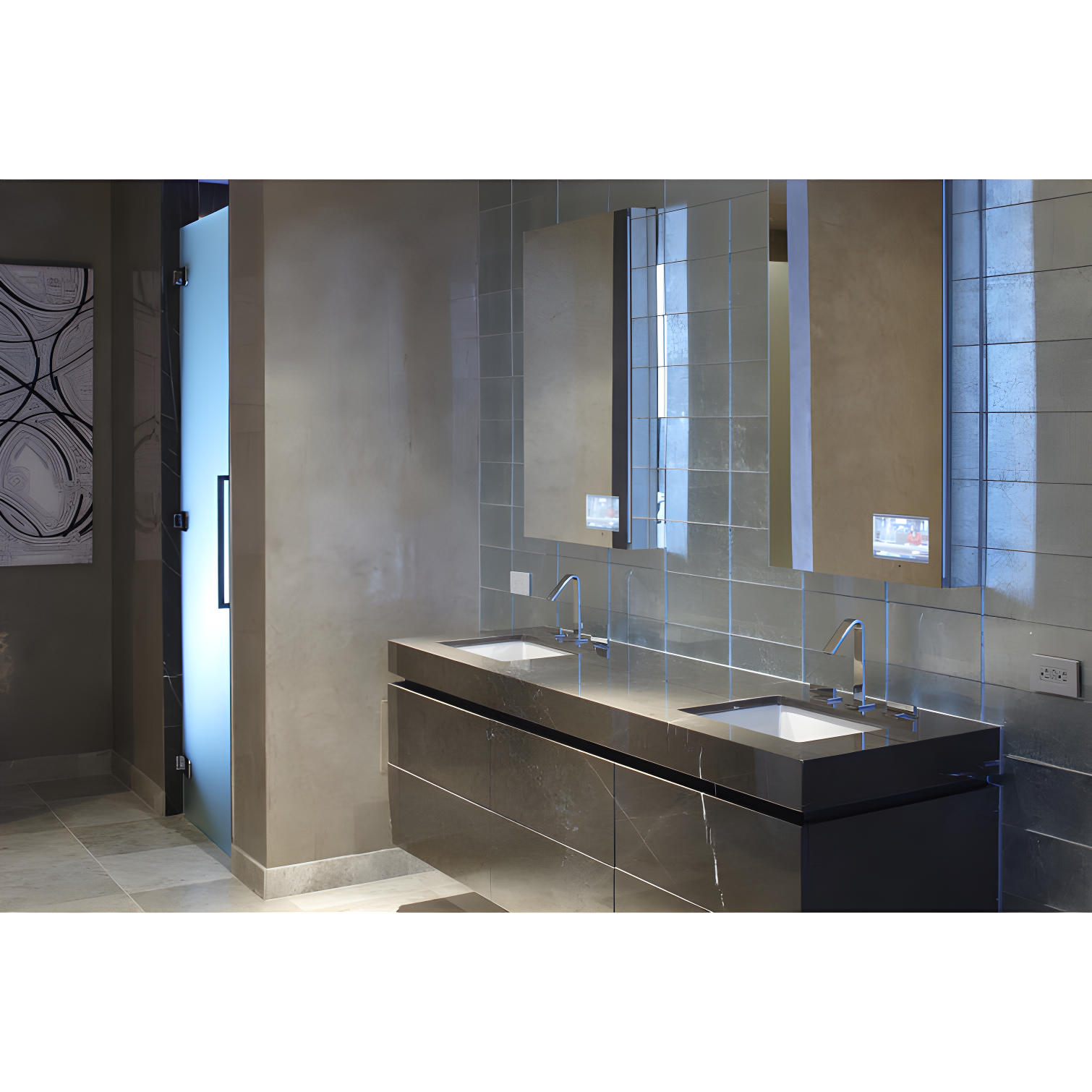 Verticyl Rectangular Undermount Bathroom Sink with Overflow