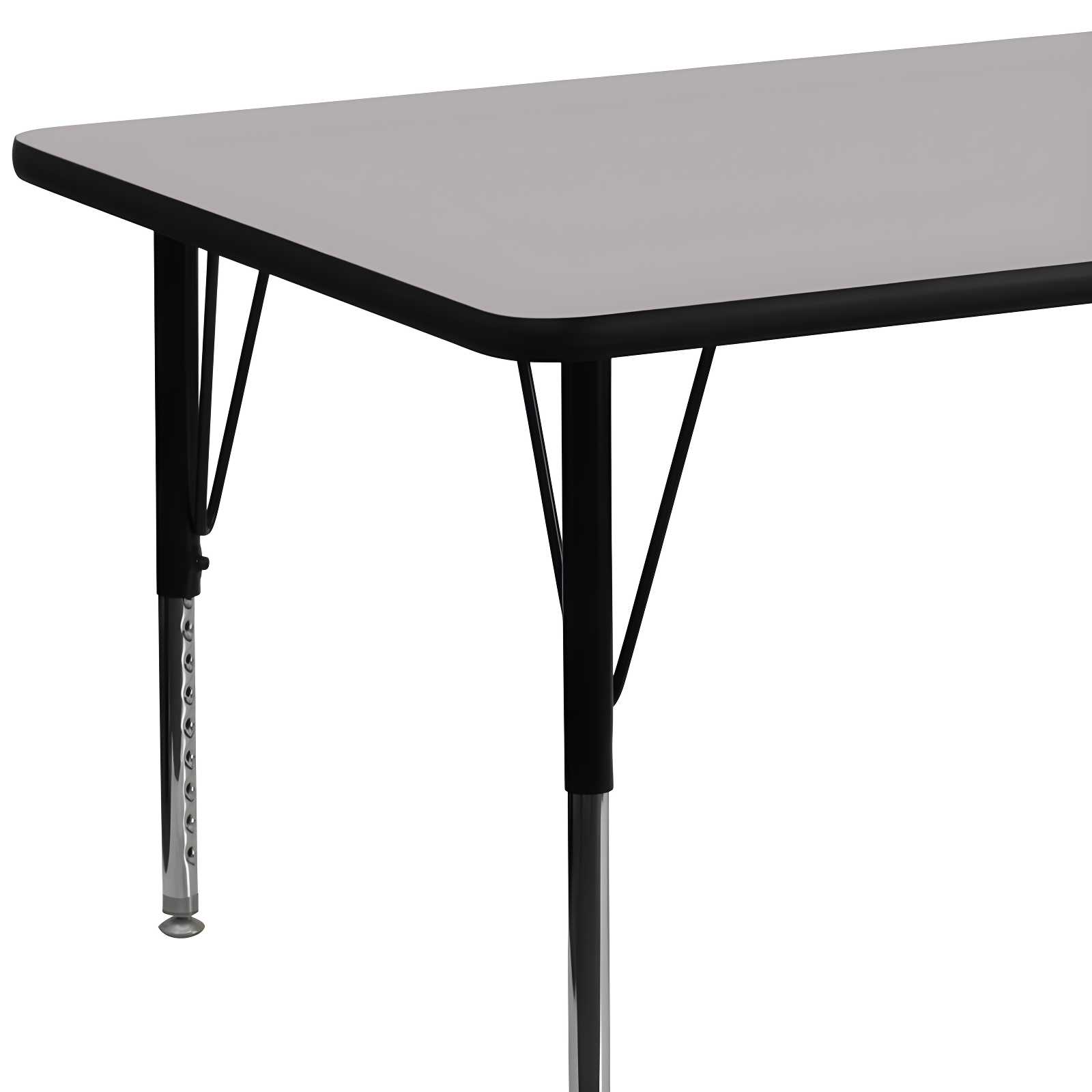 Goddard 24''W x 48''L Rectangular HP Laminate Activity Table - Adjustable Legs