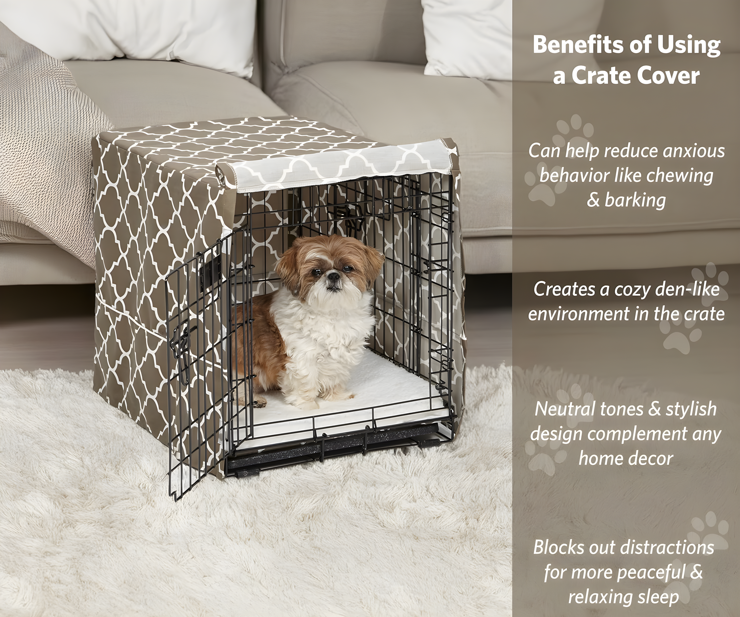 Midwest Homes For Pets MidWest Homes for Pets QuietTime Defender Crate Cover