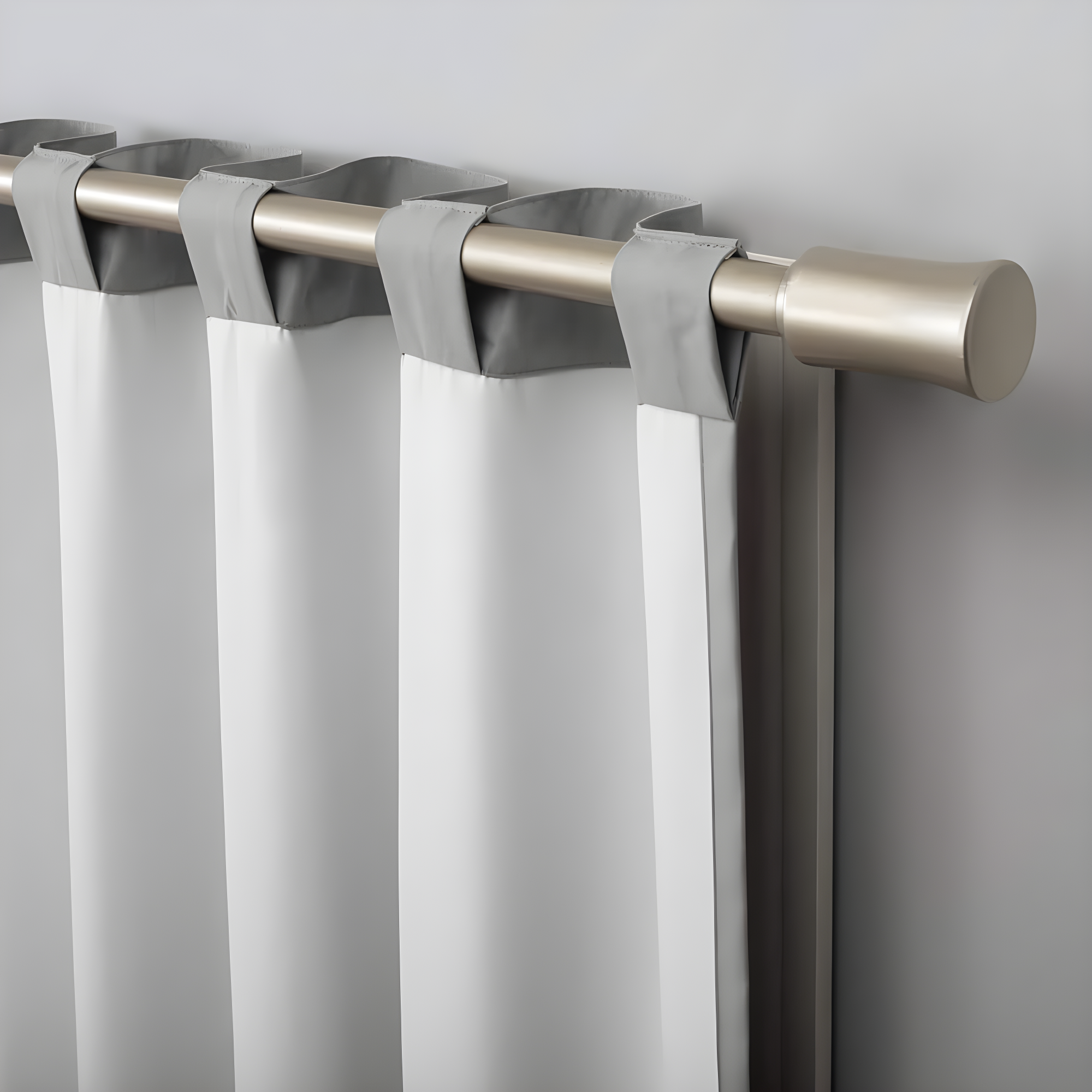 40"x96" Sun Zero 100% Blackout Cyrus Thermal Back Tab Curtain Panel Silver: Modern Indoor 96 Inch Polyester Drapery
