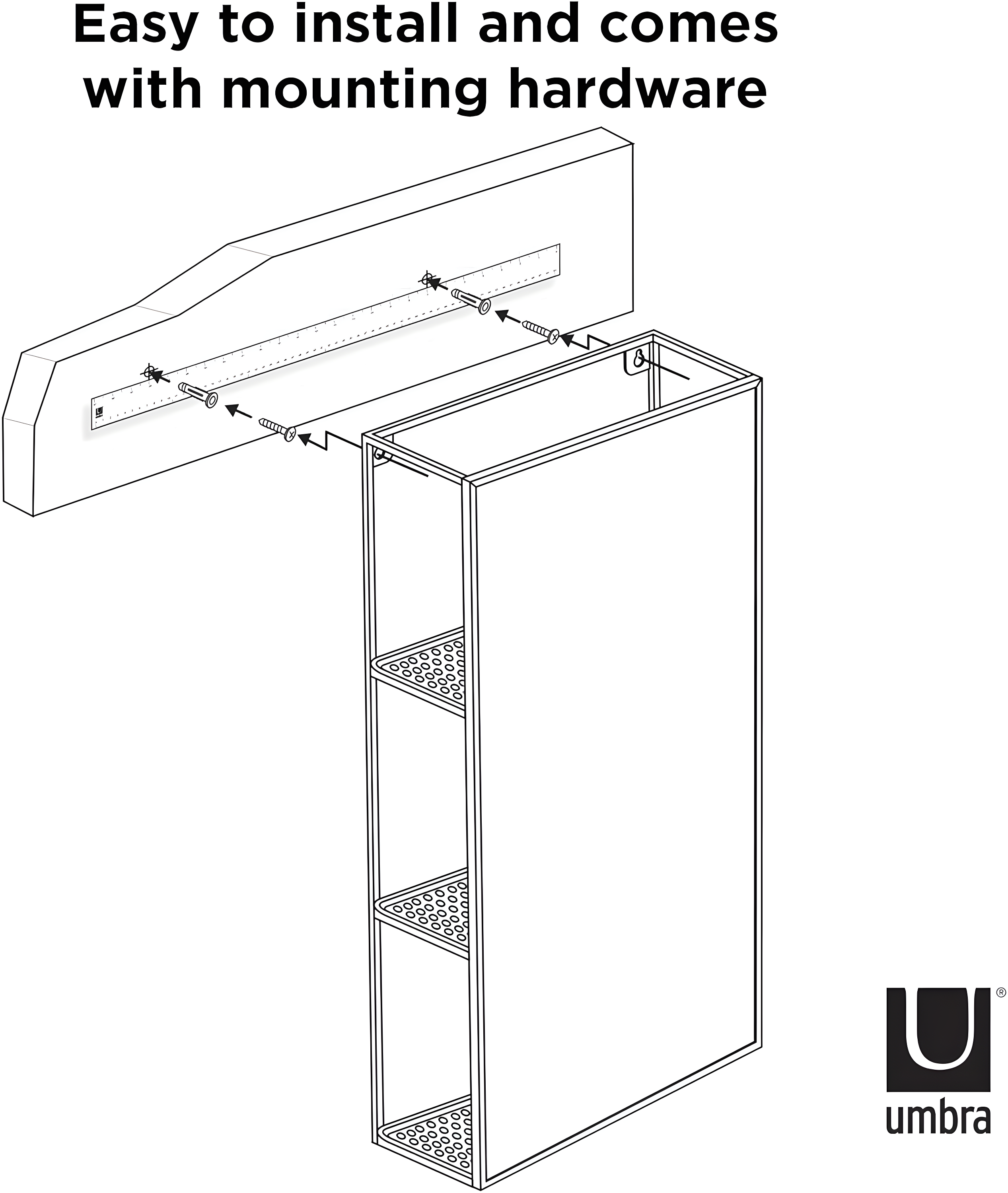 Cubiko Storage Wall Mirror