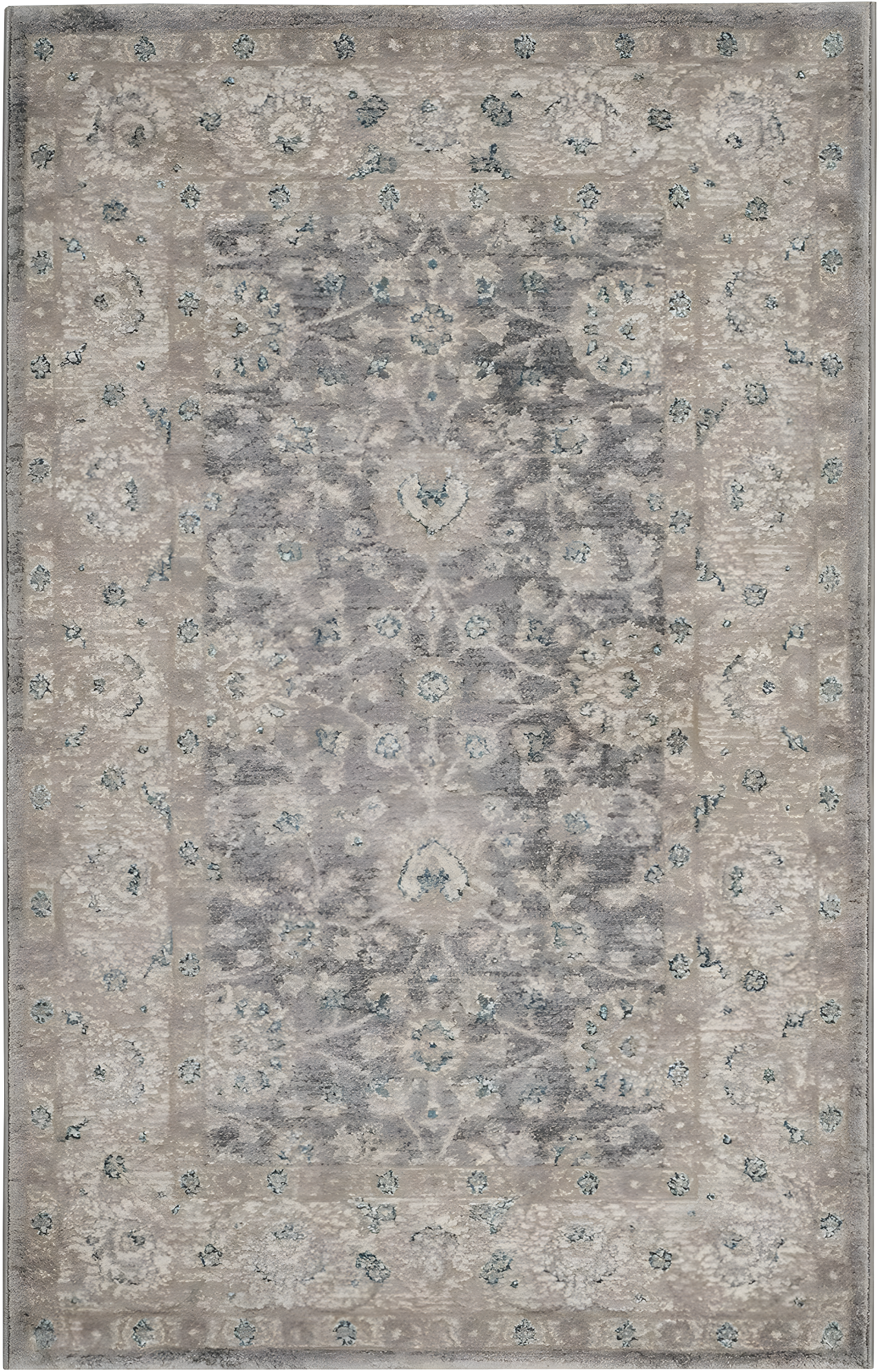 Sofia SOF330 Power Loomed Indoor Runner Rug - Light Grey/Beige - 2'2"x6' - Safavieh.