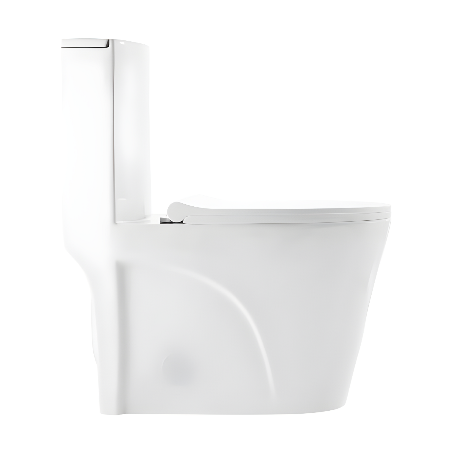 St. Tropez One Piece Elongated Toilet Dual Vortex Flush 1.28 gpf