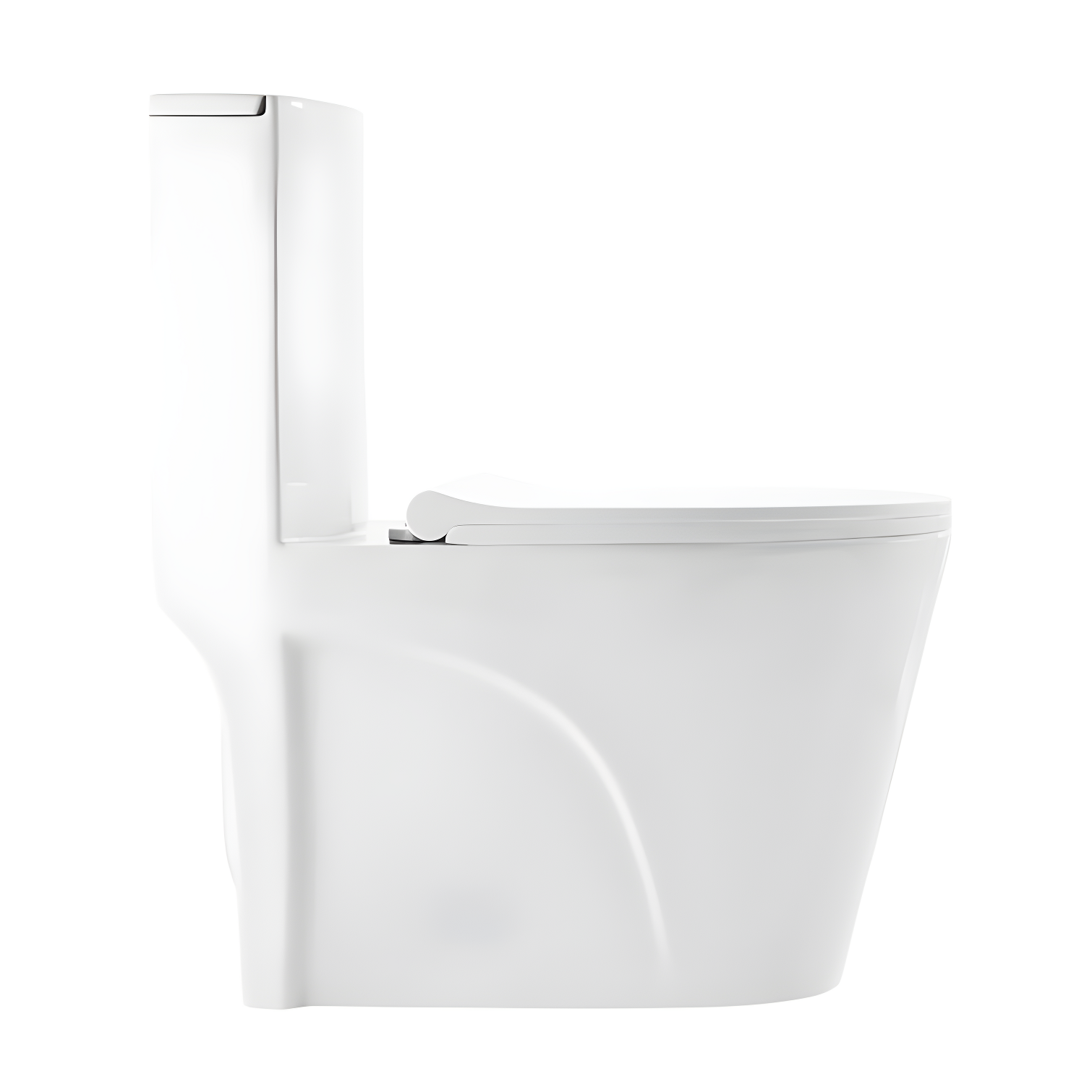 St. Tropez One Piece Elongated Toilet Dual Vortex Flush 1.28 gpf