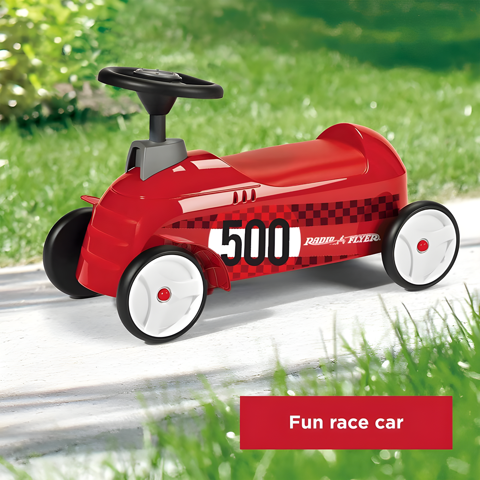 Radio Flyer 500 Toddler Ride On Toy with Ramp and Easy Storage Design for Kids, Outdoor Recreation, Activities, and Sports, Red