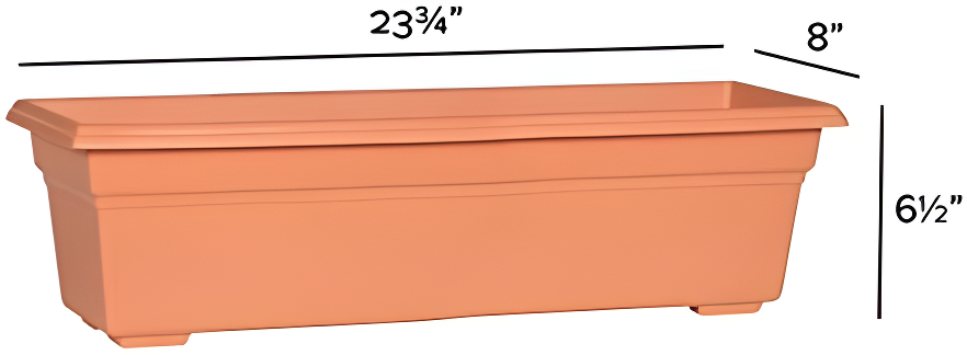 Root & Vessel Countryside Flower Box, Terra, 24"