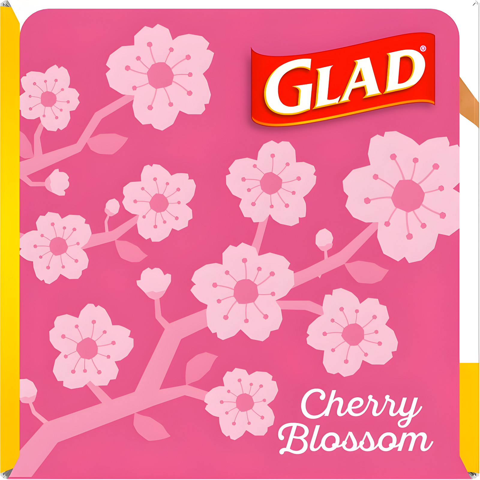 Glad Small Drawstring Trash Bags - Cherry Blossom - 34ct/4gal