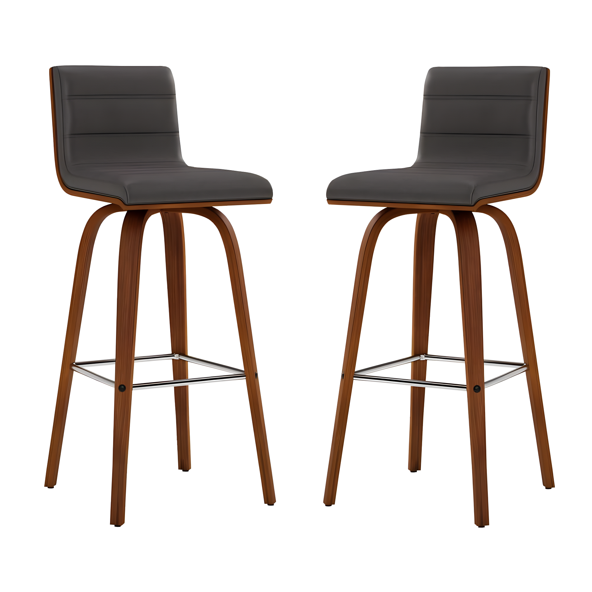 30" Vienna Faux Leather Barstool - Armen Living