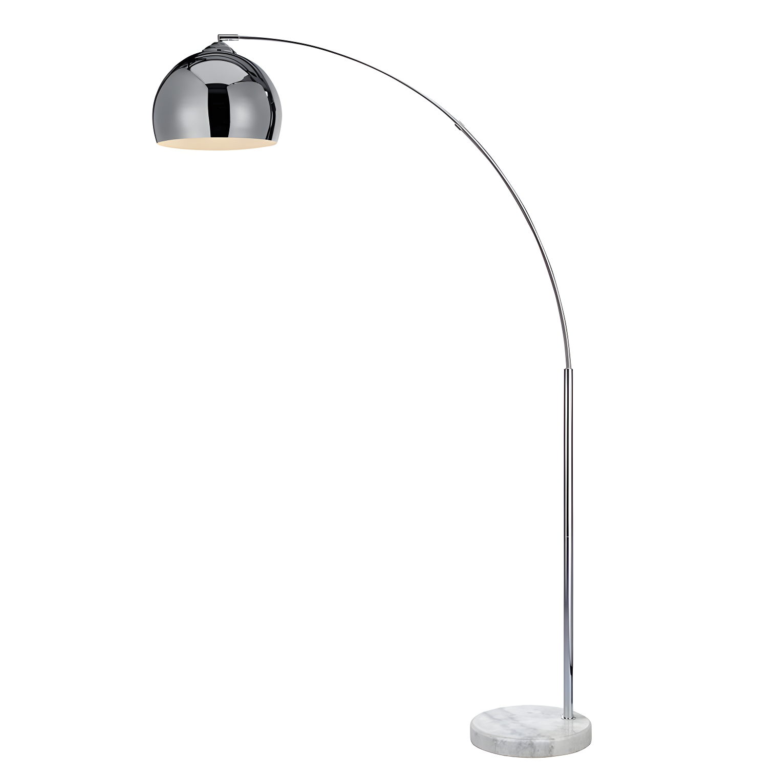 Wrought Studio™ Perlis 66.93" Arc Floor Lamp with Solid Marble Base