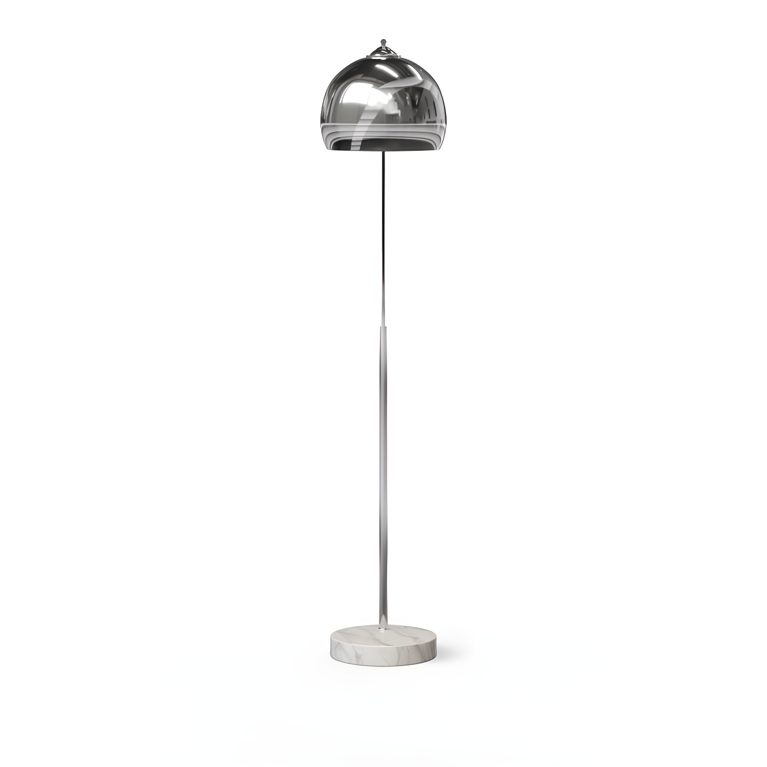 Wrought Studio™ Perlis 66.93" Arc Floor Lamp with Solid Marble Base