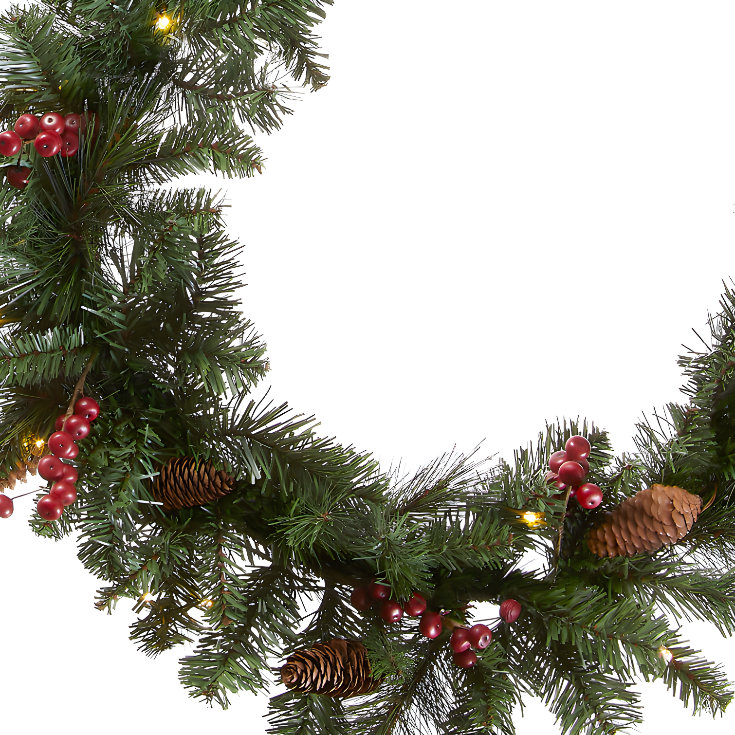 National Tree Company 9ft. Crestwood Spruce Garland with Clear Lights
